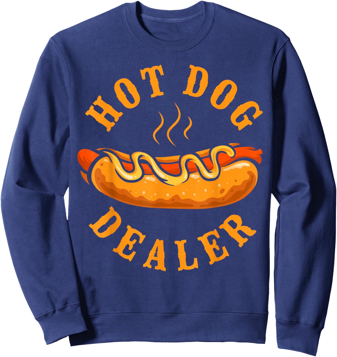 Hot Dog Adult Hot Dog Dealer Sweatshirt - Sweatshirt | Navy