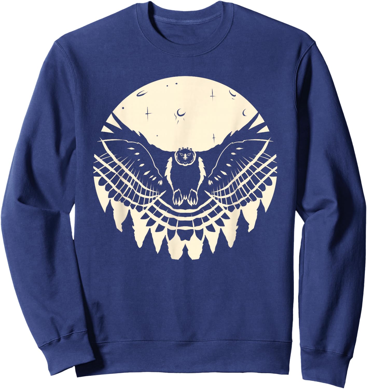 Harpy Eagle By The Moon Raptor Bird Birds Harpy Eagle Sweatshirt - Sweatshirt | Navy