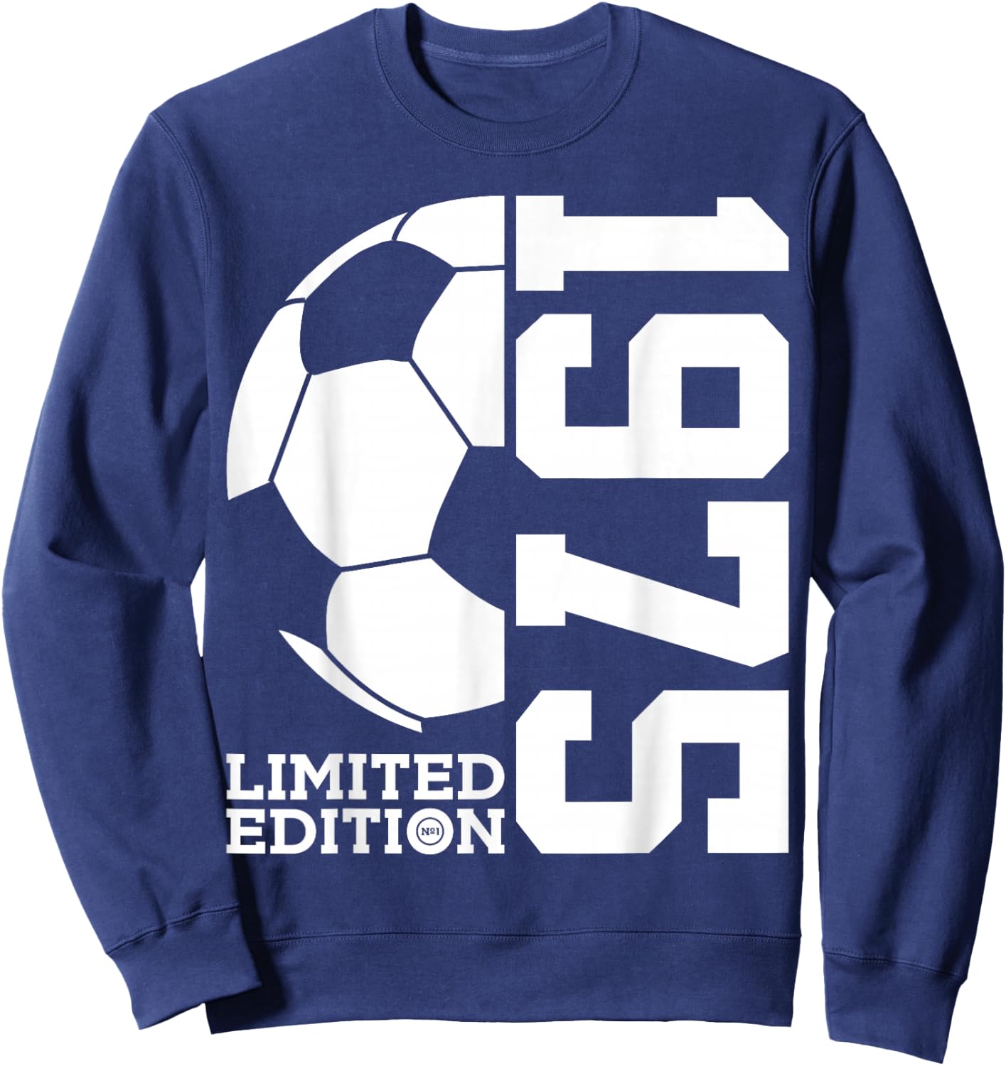 51st BIRTHDAY SOCCER LIMITED EDITION 1975 Sweatshirt - Sweatshirt | Navy