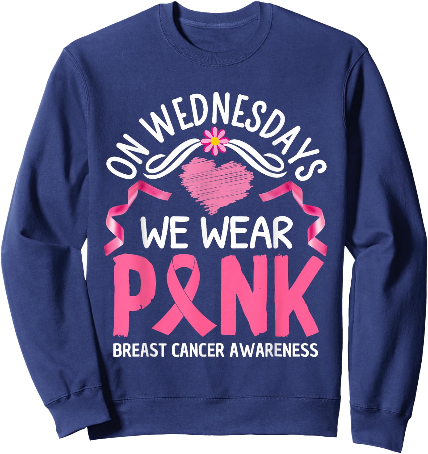 On Wednesday We Wear Pink Sweatshirt - Sweatshirt | Navy