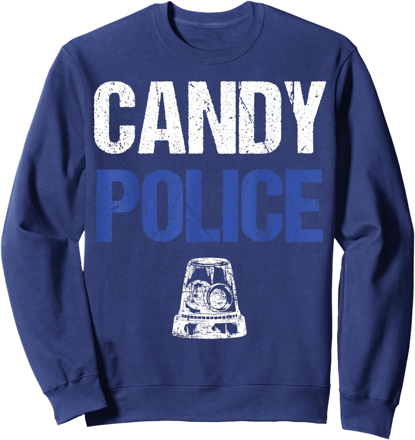 Candy Police Funny Halloween Gift Kids Boys Men Women Sweatshirt - Sweatshirt | Navy