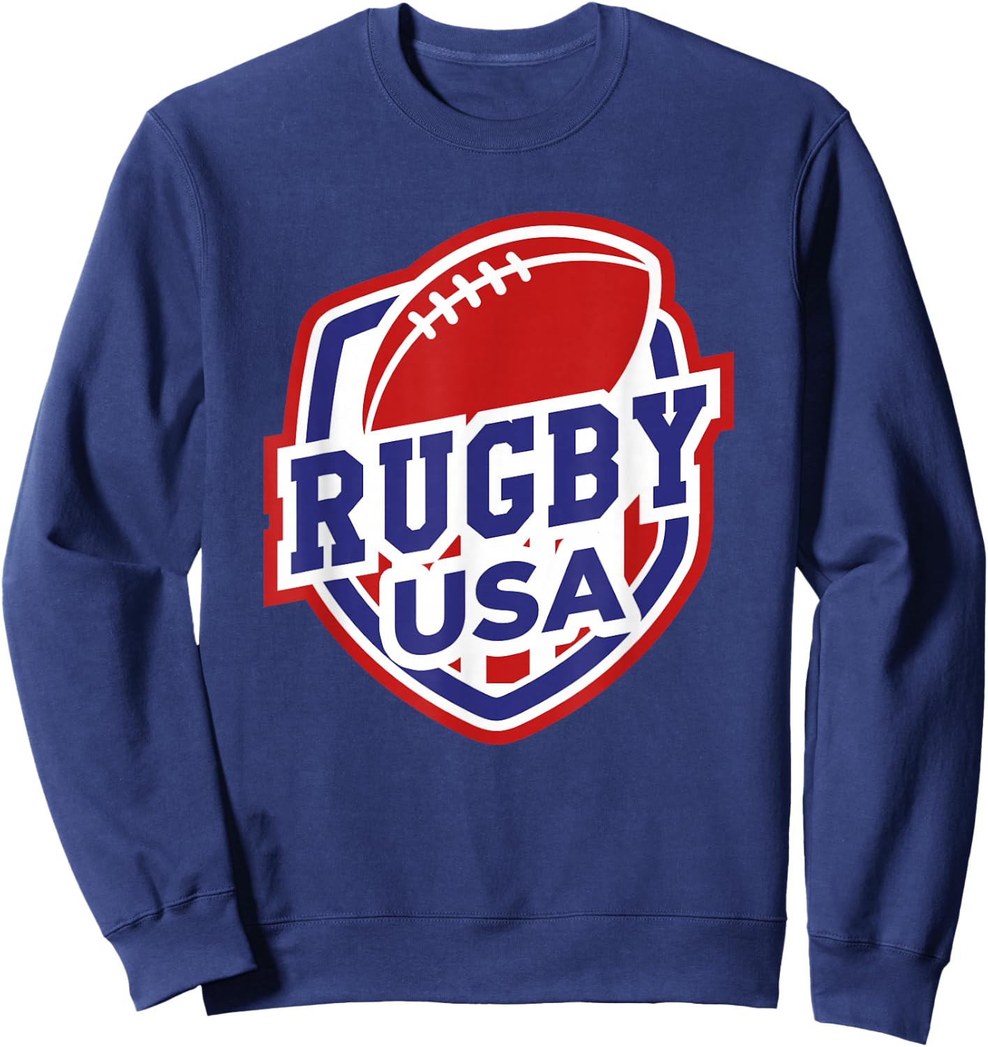 Rugby USA Support The Team Shirt Football USA Flag Sweatshirt - Sweatshirt | Navy