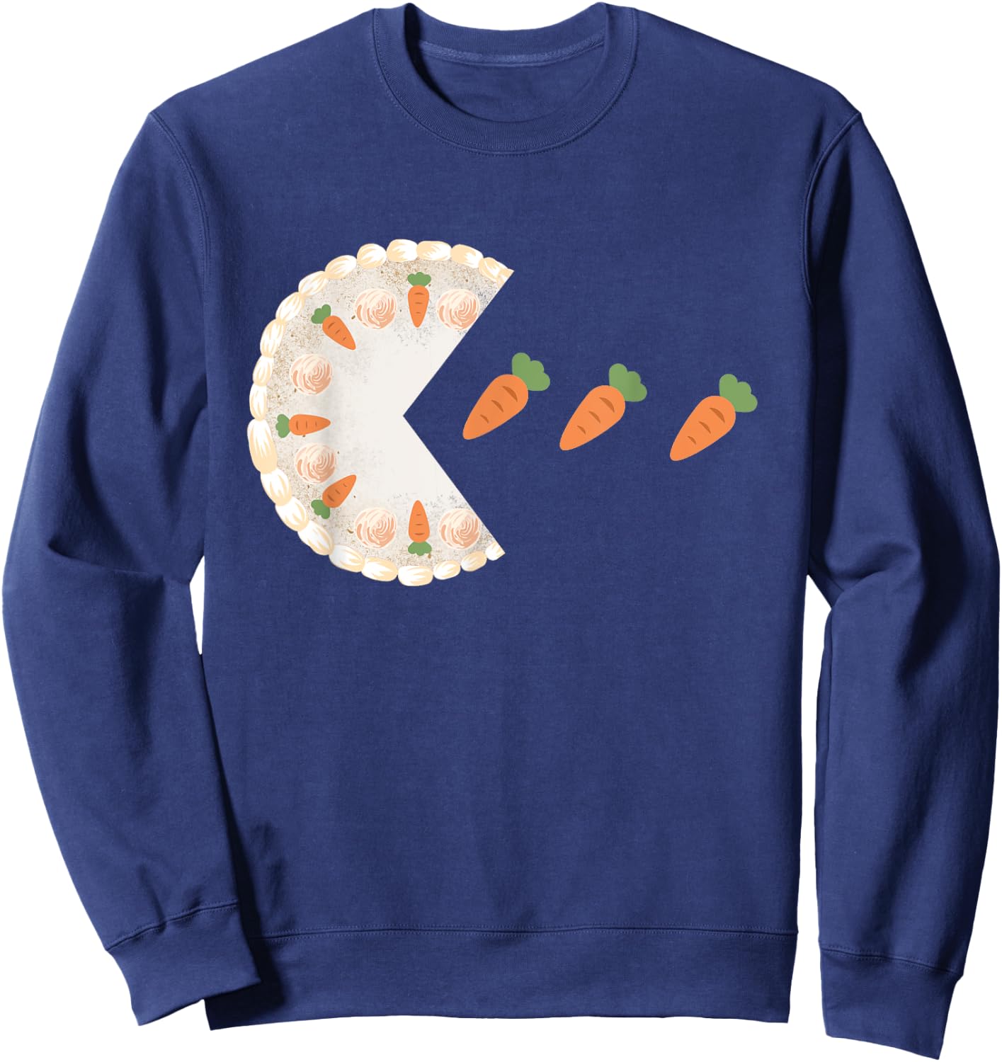 Carrot Cake Costume Cake Lover Carrot Cake Sweatshirt - Sweatshirt | Navy