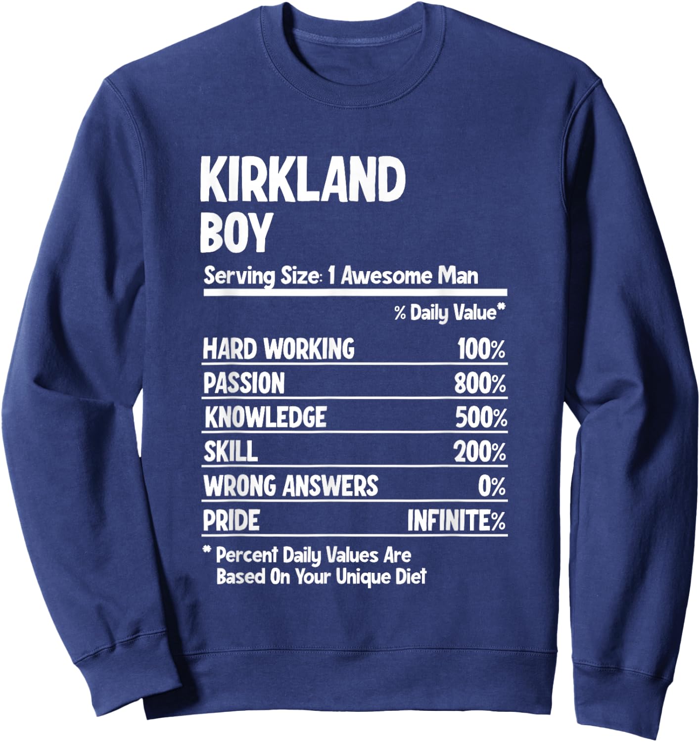 Boy from Kirkland Sweatshirt - Sweatshirt | Navy