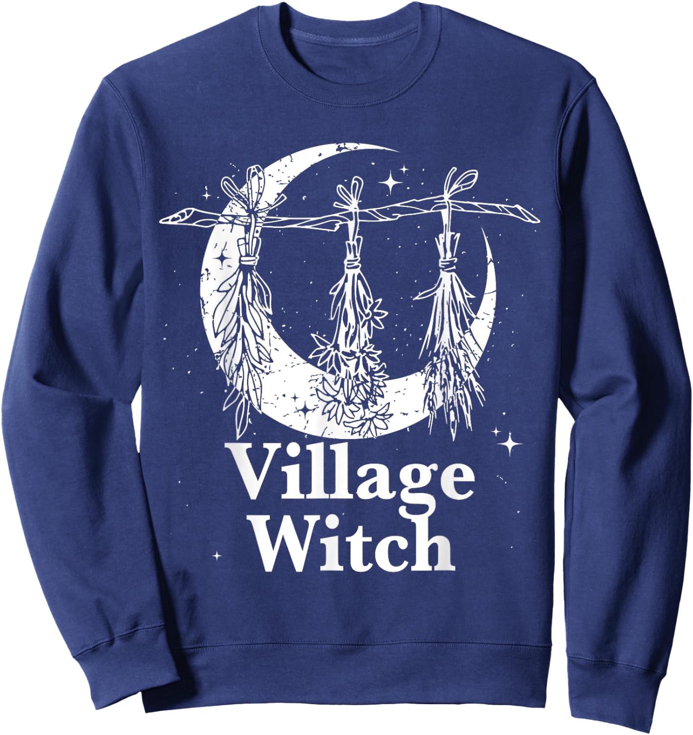 Village Witch Gothic Occult Wicca Pagan Nature Sweatshirt - Sweatshirt | Navy