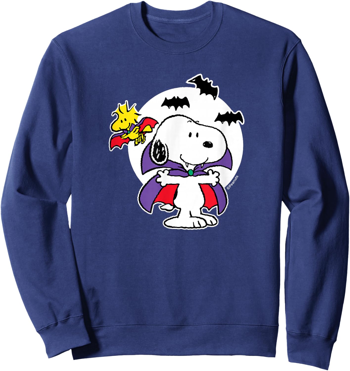 Peanuts - Snoopy Woodstock Vampire Sweatshirt - Sweatshirt | Navy