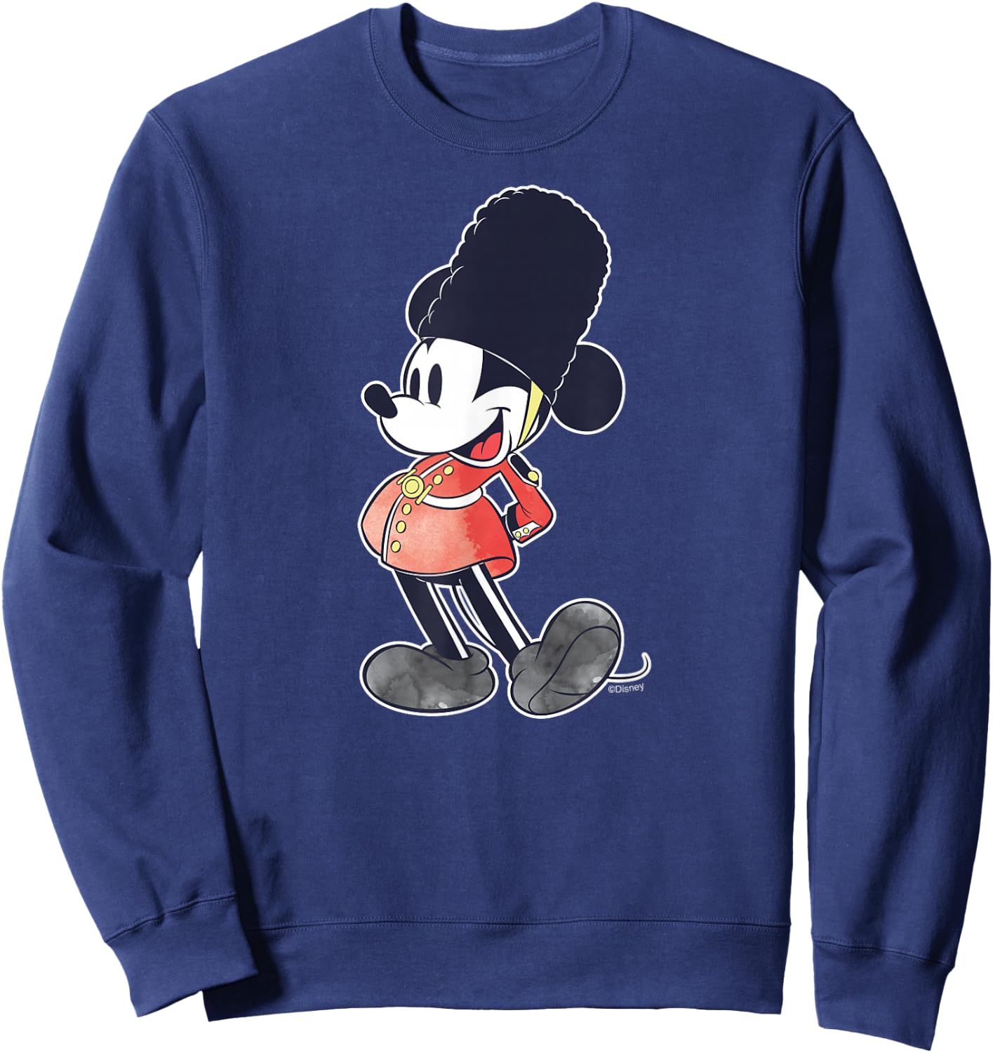 Disney Mickey Mouse King's Coronation 2023 Guard England UK Sweatshirt - Sweatshirt | Navy
