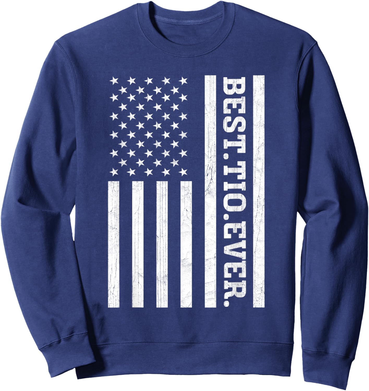 Best Tio Ever US American Flag Tio Vintage Sweatshirt - Sweatshirt | Navy