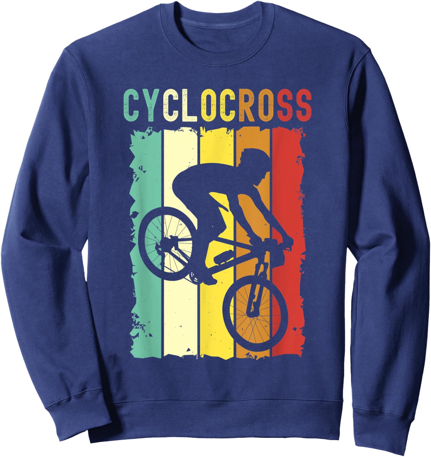 Cyclocross With Cyclocross Bicycle Sweatshirt - Sweatshirt | Navy