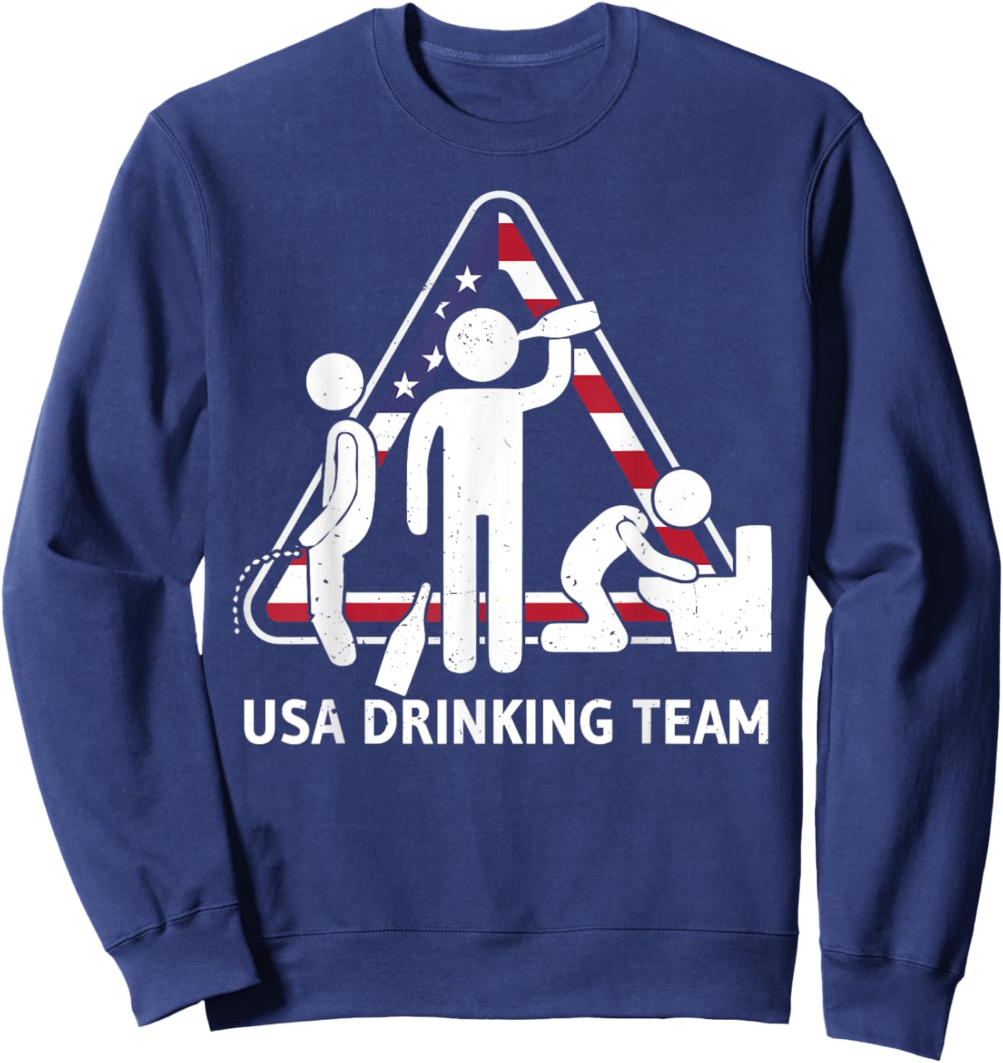 USA Drinking Team Shirt Beer Funny Sweatshirt - Sweatshirt | Navy