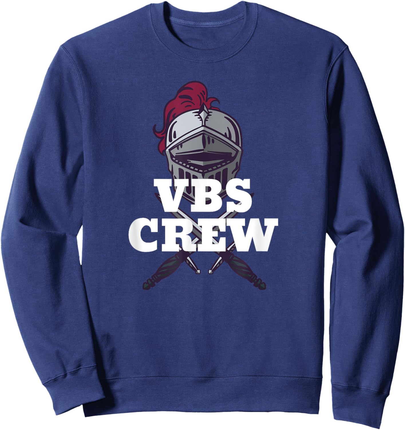 I Love VBS 2025 Knights Vacation Bible School Knight Sweatshirt - Sweatshirt | Navy
