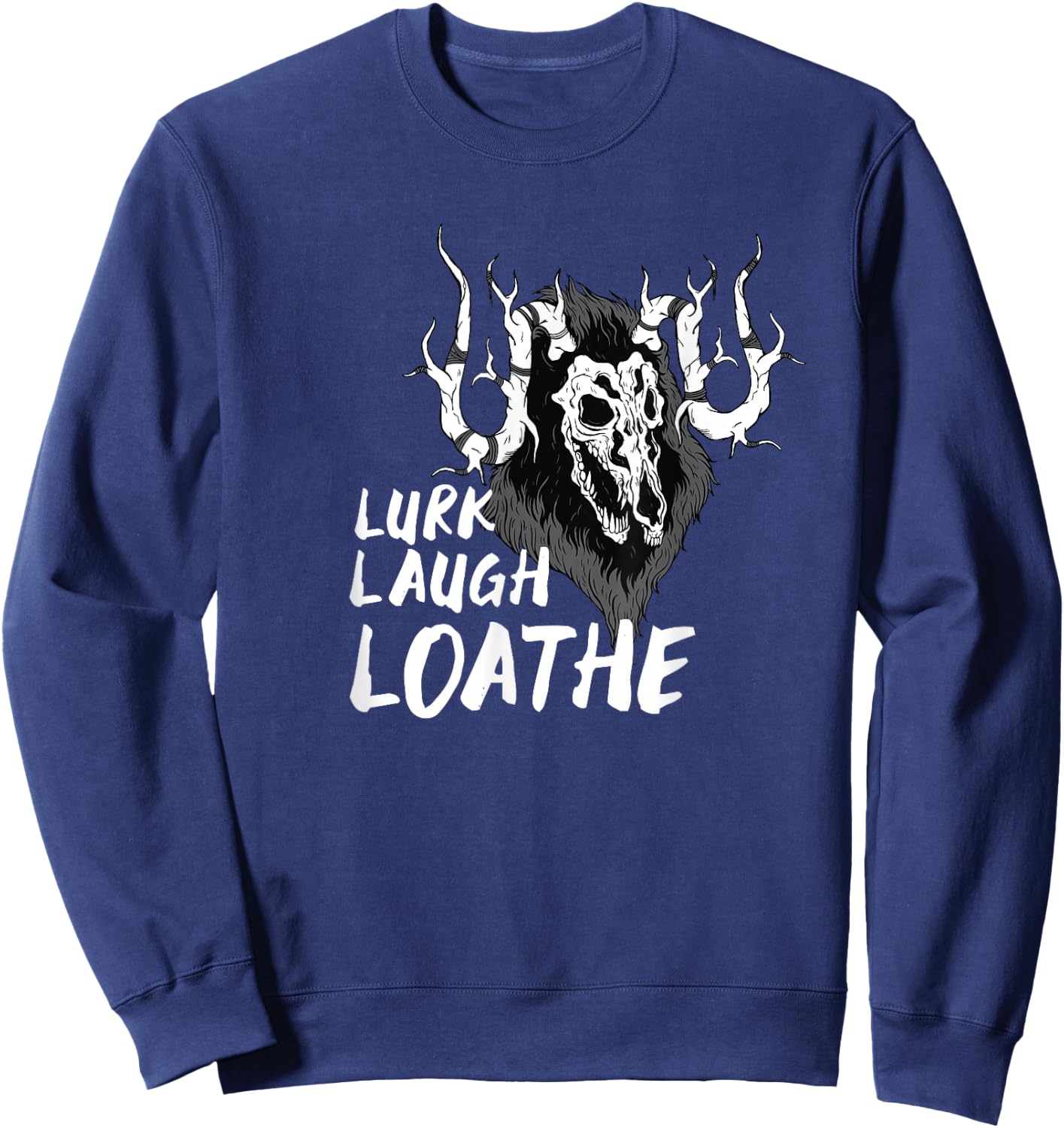 Wendigo Lurk Laugh Loathe Sweatshirt - Sweatshirt | Navy