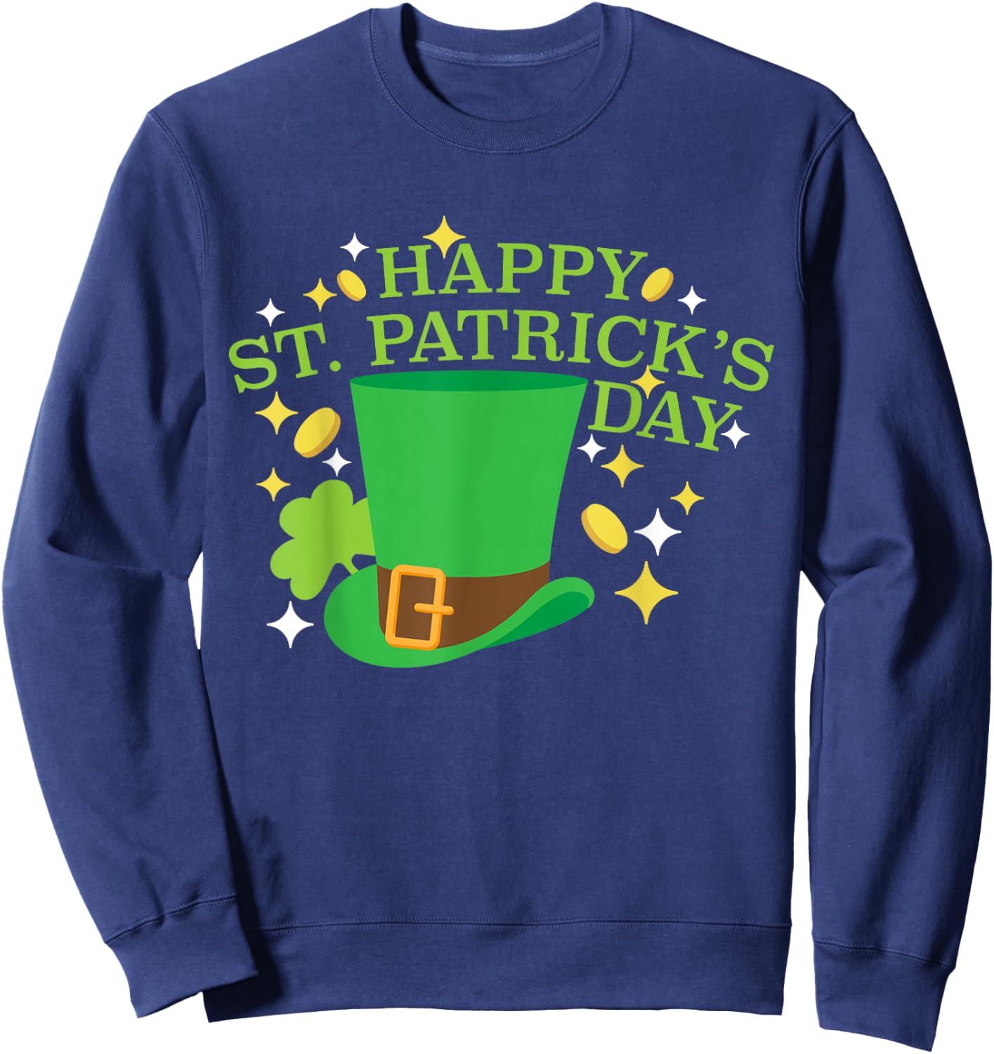 Leprechaun's Choice Happy St. Patrick's Day Paddy's Gear Fun Sweatshirt - Sweatshirt | Navy