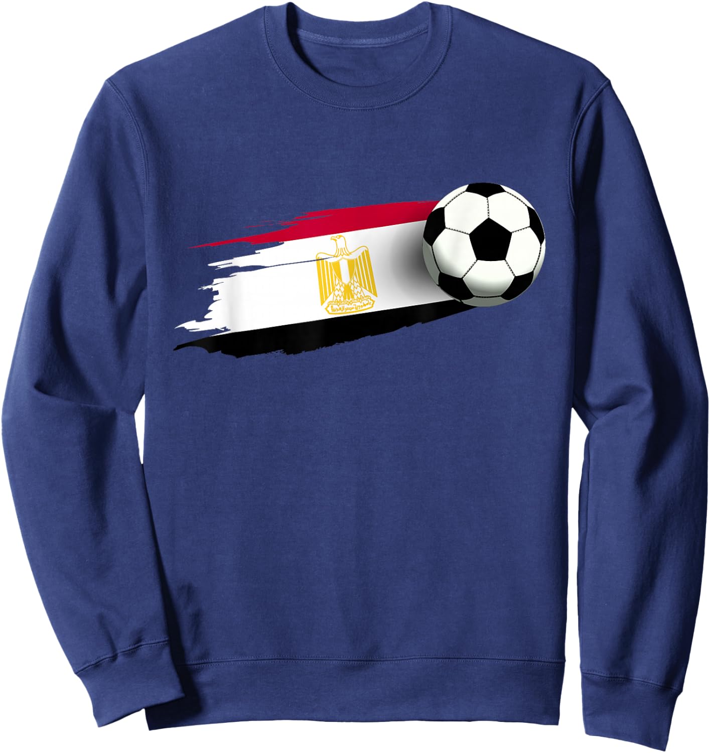 Egypt Flag Jersey Egyptian Soccer Team Egyptian Sweatshirt - Sweatshirt | Navy