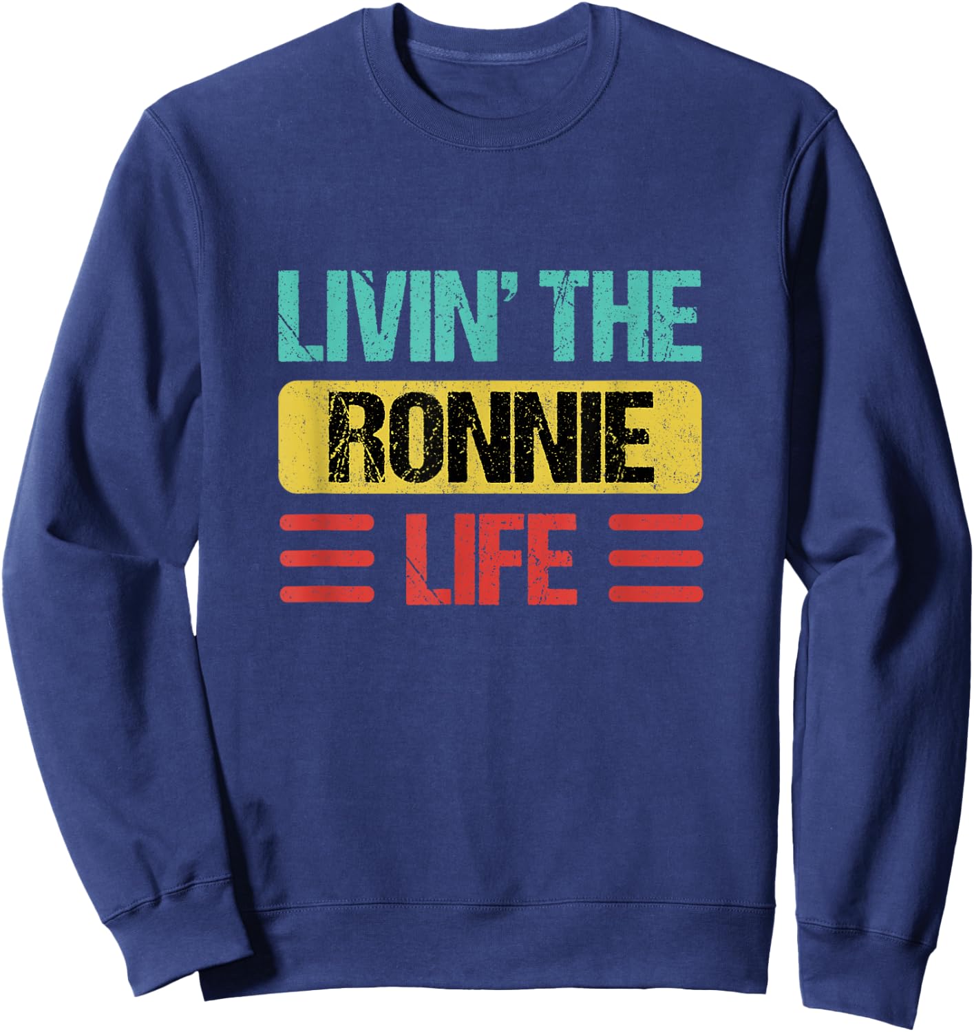 Ronnie Name Sweatshirt - Sweatshirt | Navy