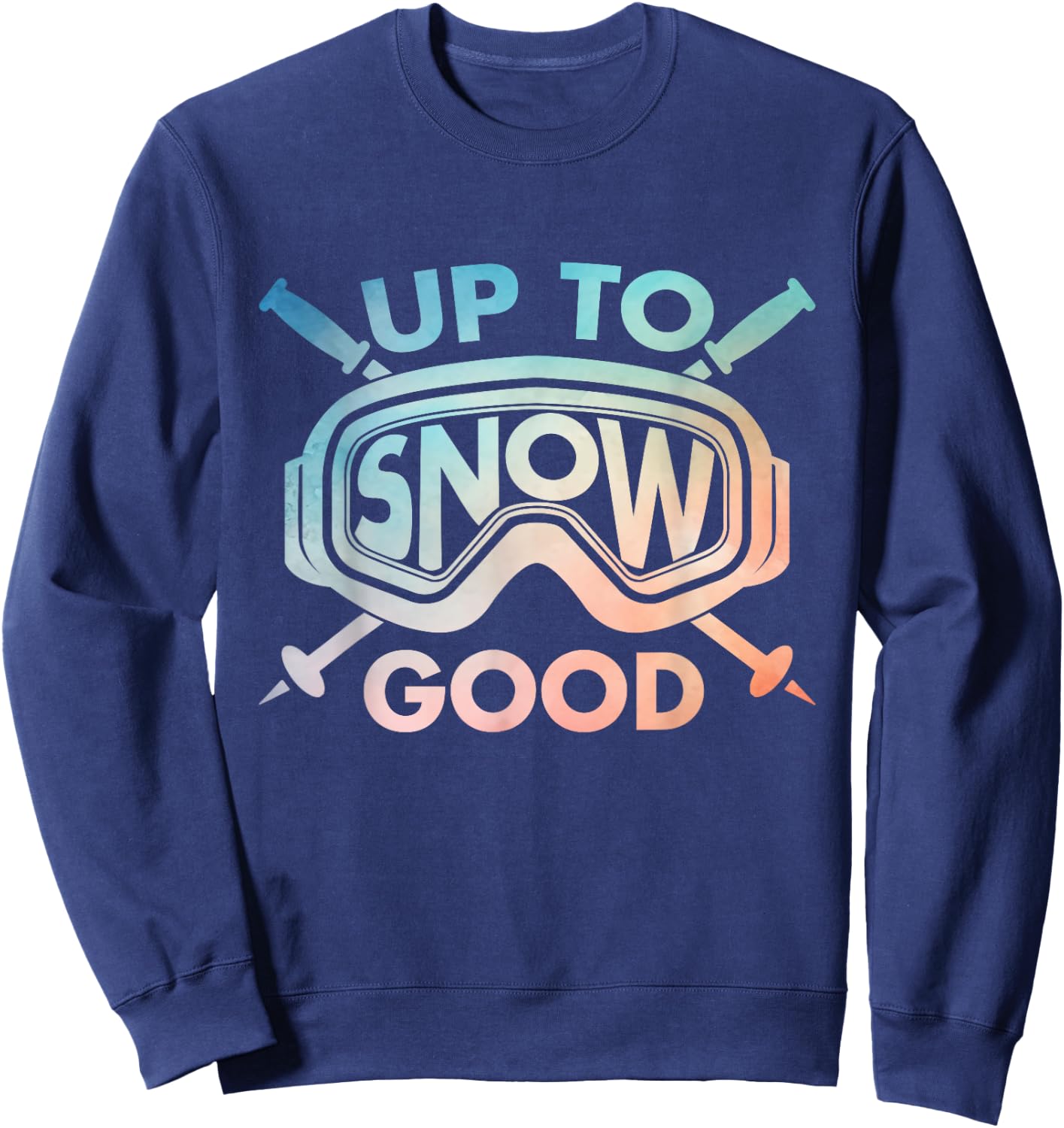 Cool Skiing Design Women Ski Skier Snow Skiing Lover Sweatshirt - Sweatshirt | Navy