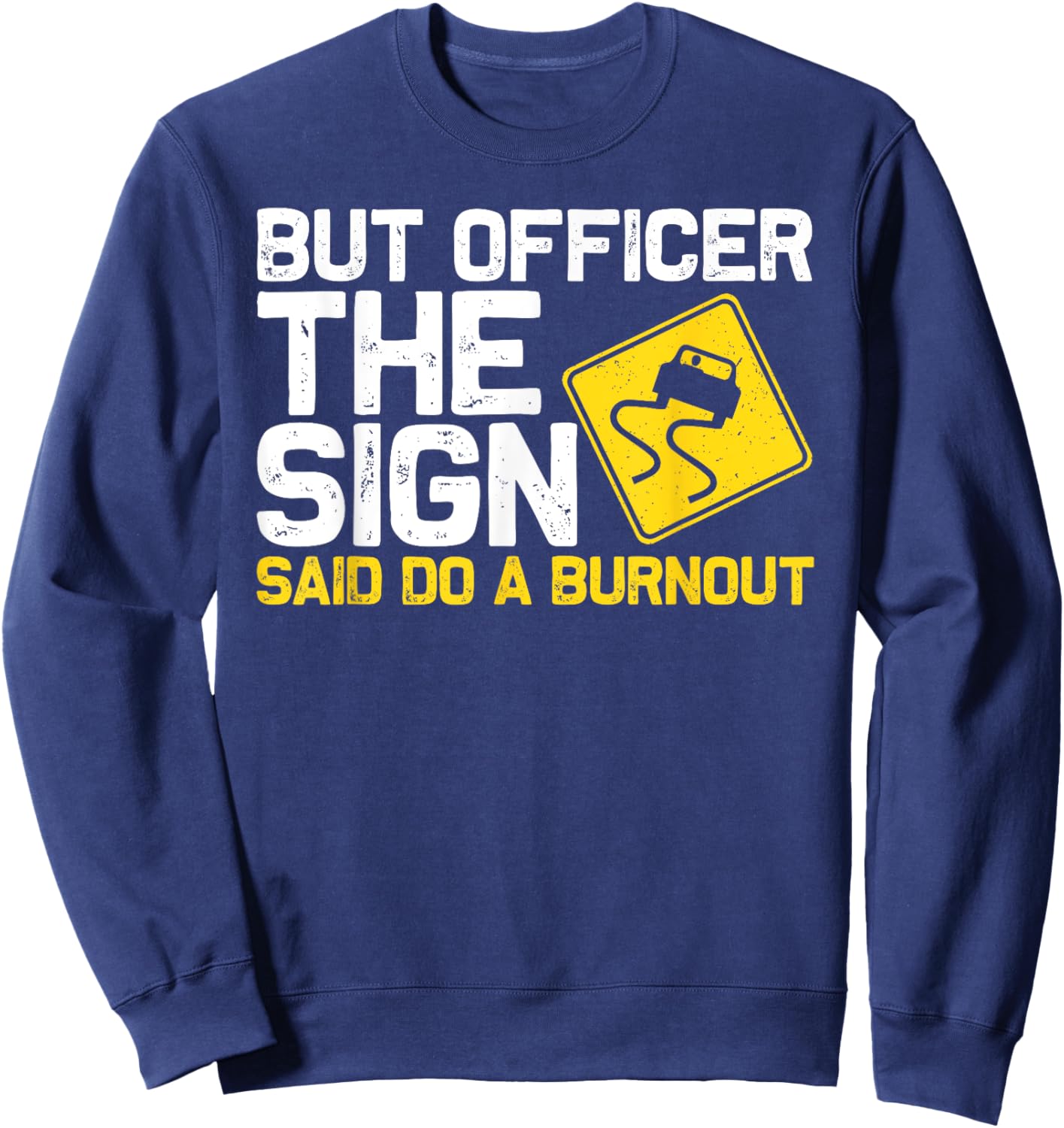 Cool Car Racing Auto Owner Drift Drag Racing Burnout Sweatshirt - Sweatshirt | Navy