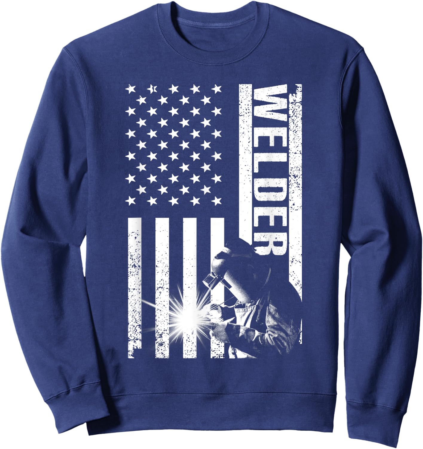 Cool Welder Design Women Welder Welding Metalwork Sweatshirt - Sweatshirt | Navy