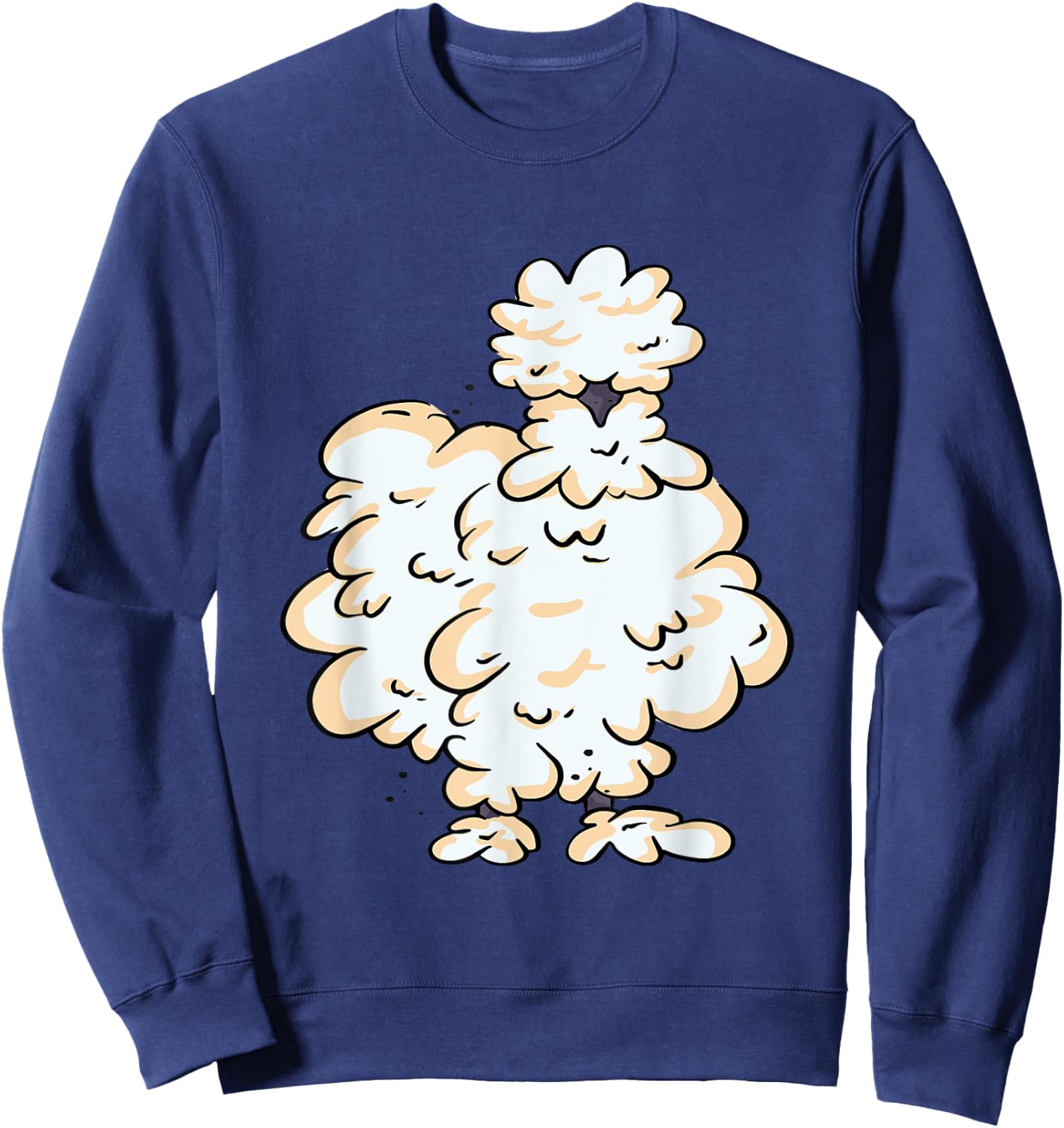 Silkie Chicken Smooth Cuddly Bird Silk Chicken Silky Chicken Sweatshirt - Sweatshirt | Navy