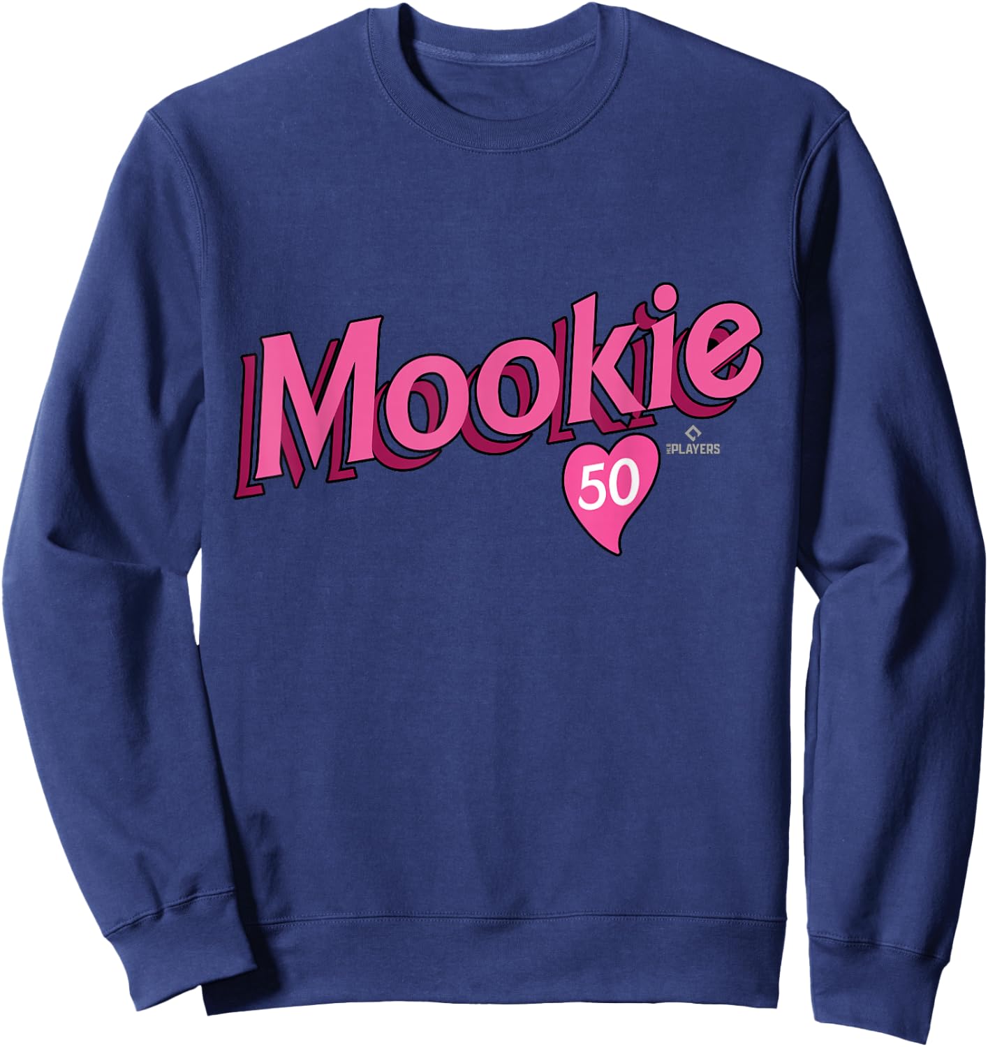 Mookie Betts Los Angeles Baseball Valentine MLBPA Sweatshirt - Sweatshirt | Navy