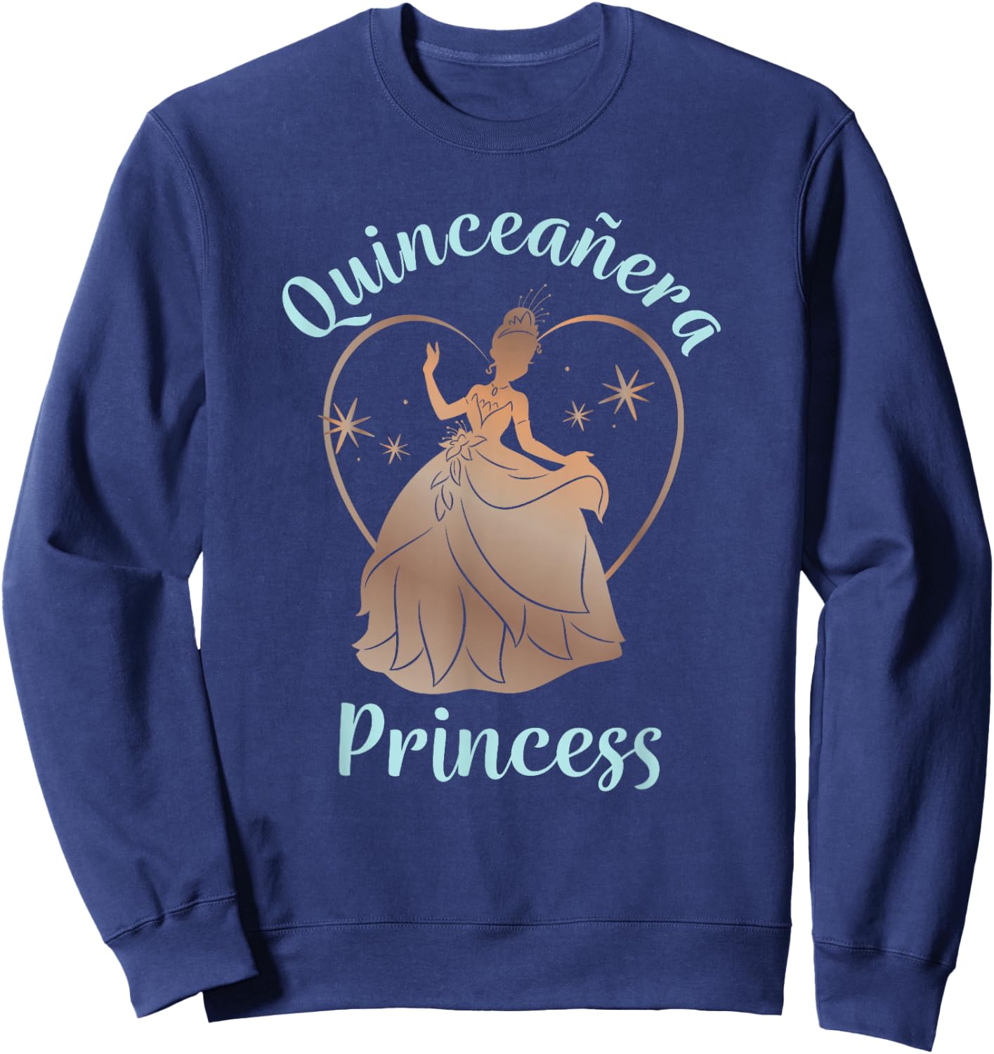 Disney The Princess And The Frog Birthday Quinceañera Tiana Sweatshirt - Sweatshirt | Navy