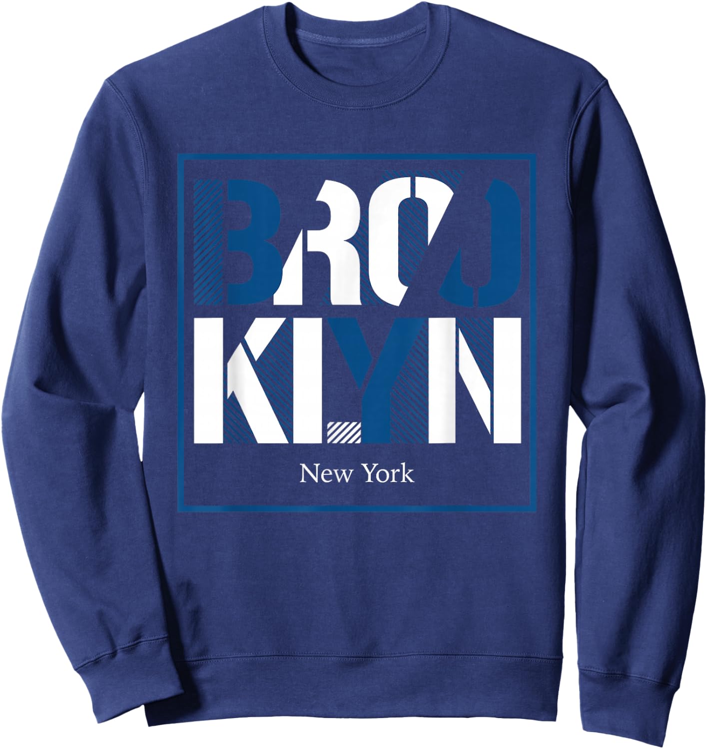 Brooklyn New York Sweatshirt - Sweatshirt | Navy
