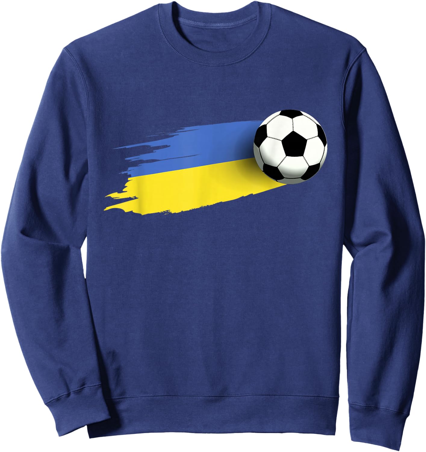 Ukraine Flag Jersey Ukrainian Soccer Team Ukrainian Sweatshirt - Sweatshirt | Navy