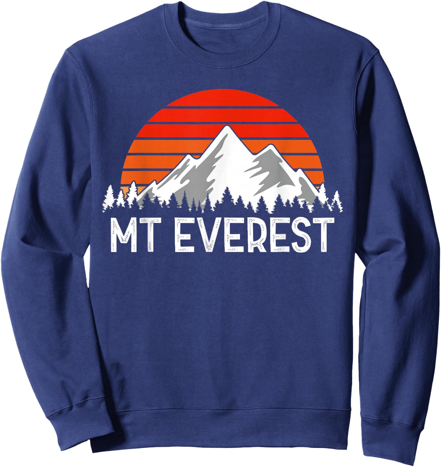 Mount Everest Mountains Sweatshirt - Sweatshirt | Navy