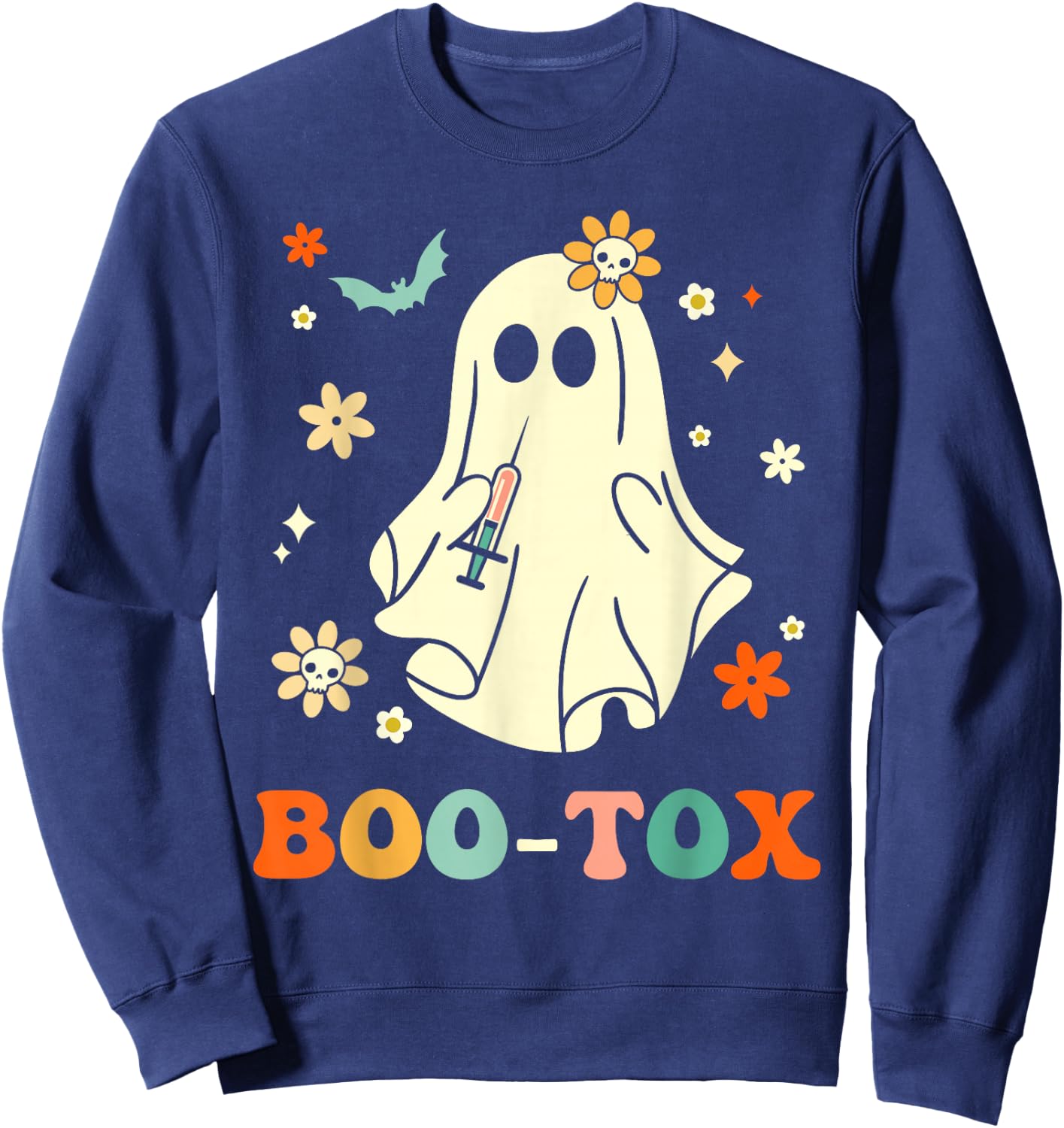 Plastic Surgeon Halloween Costume Botox Halloween Boo-Tox Sweatshirt - Sweatshirt | Navy