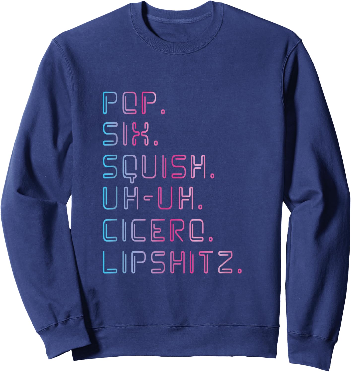 Pop six squish Musical Lover Actor Stage Sweatshirt - Sweatshirt | Navy