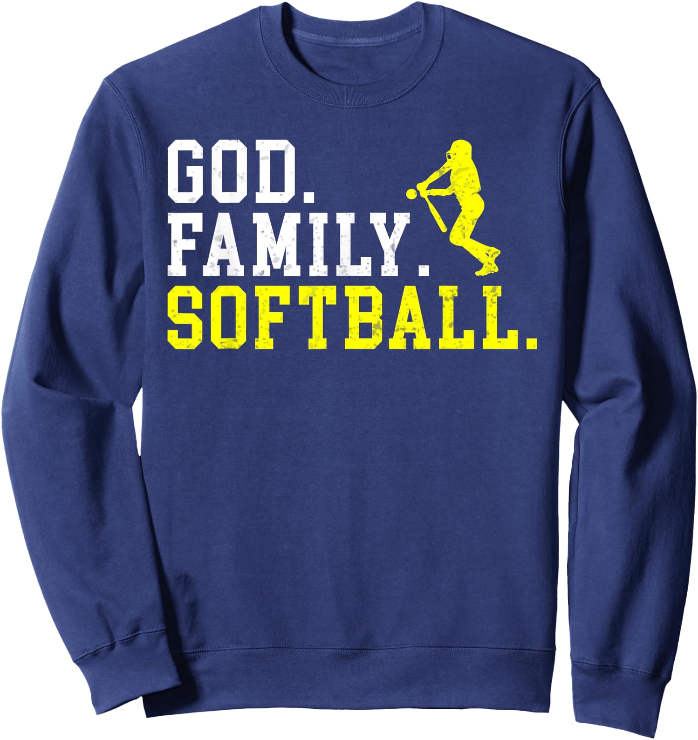God Family Softball Sweatshirt - Sweatshirt | Navy