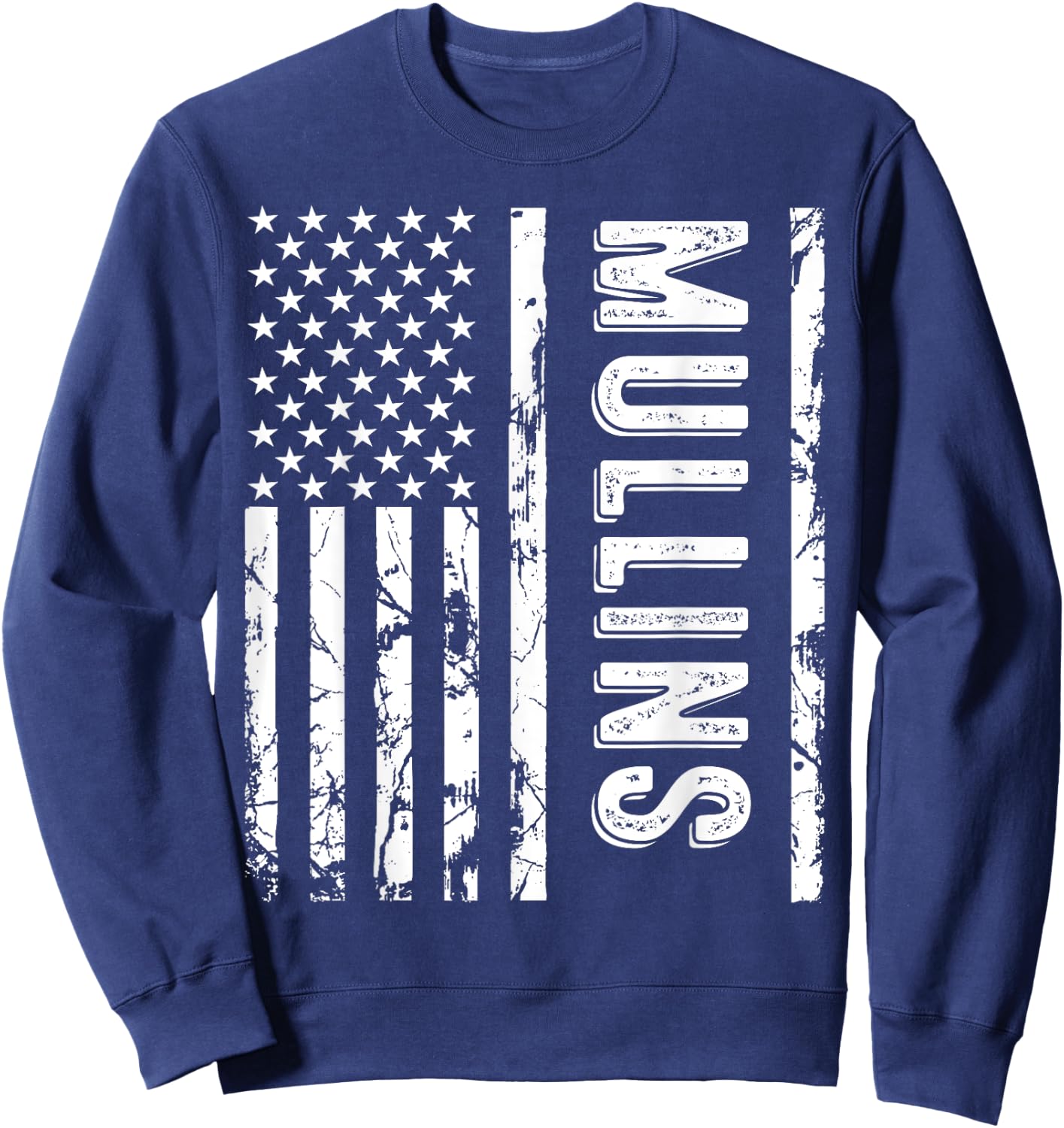 Mullins Last Name Funny Surname Team Mullins Family Reunion Sweatshirt - Sweatshirt | Navy