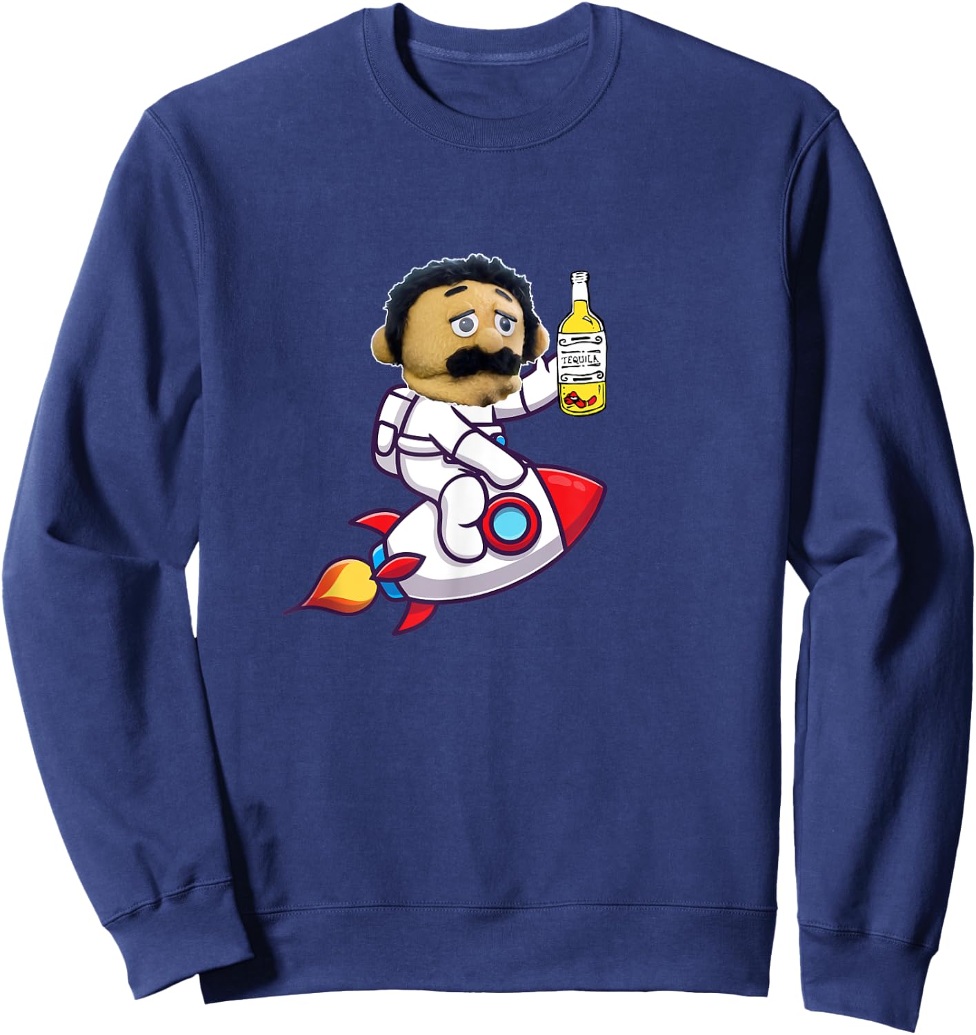 Awkward Puppets Diego Funny Sweatshirt - Sweatshirt | Navy