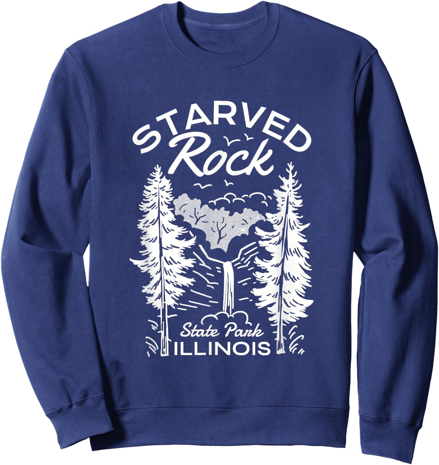 Starved Rock State Park Illinois Nature Sweatshirt - Sweatshirt | Navy