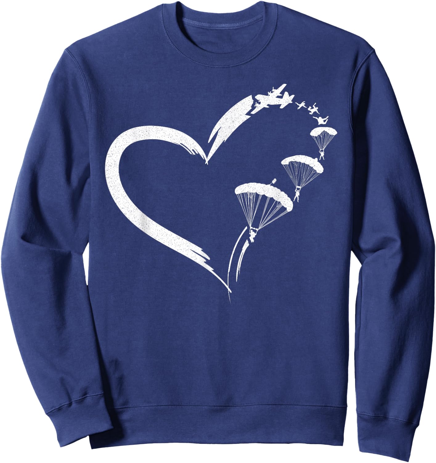 Parachute Parachute Paraglide Heart Sweatshirt - Sweatshirt | Navy