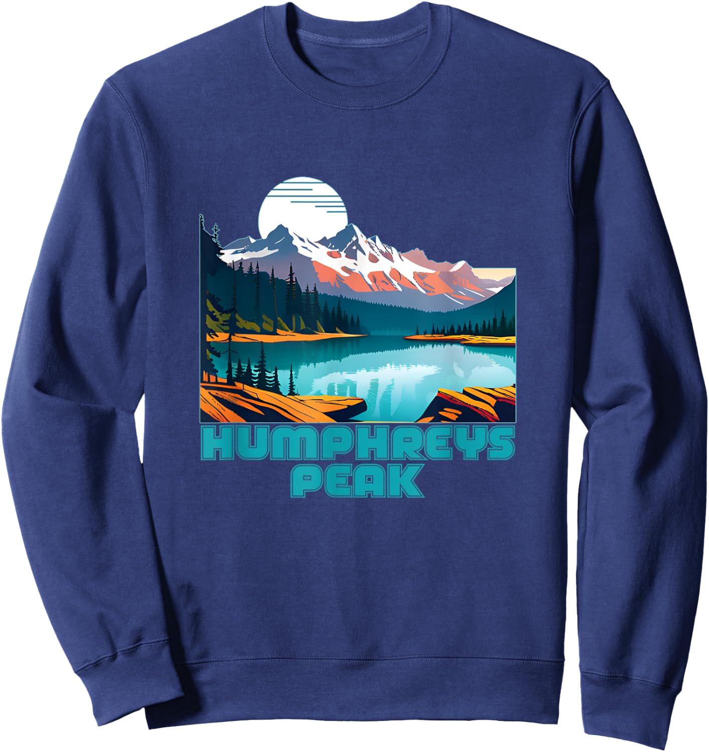 Humphreys Peak Souvenir Apparel Retro Vintage Humphreys Peak Sweatshirt - Sweatshirt | Navy