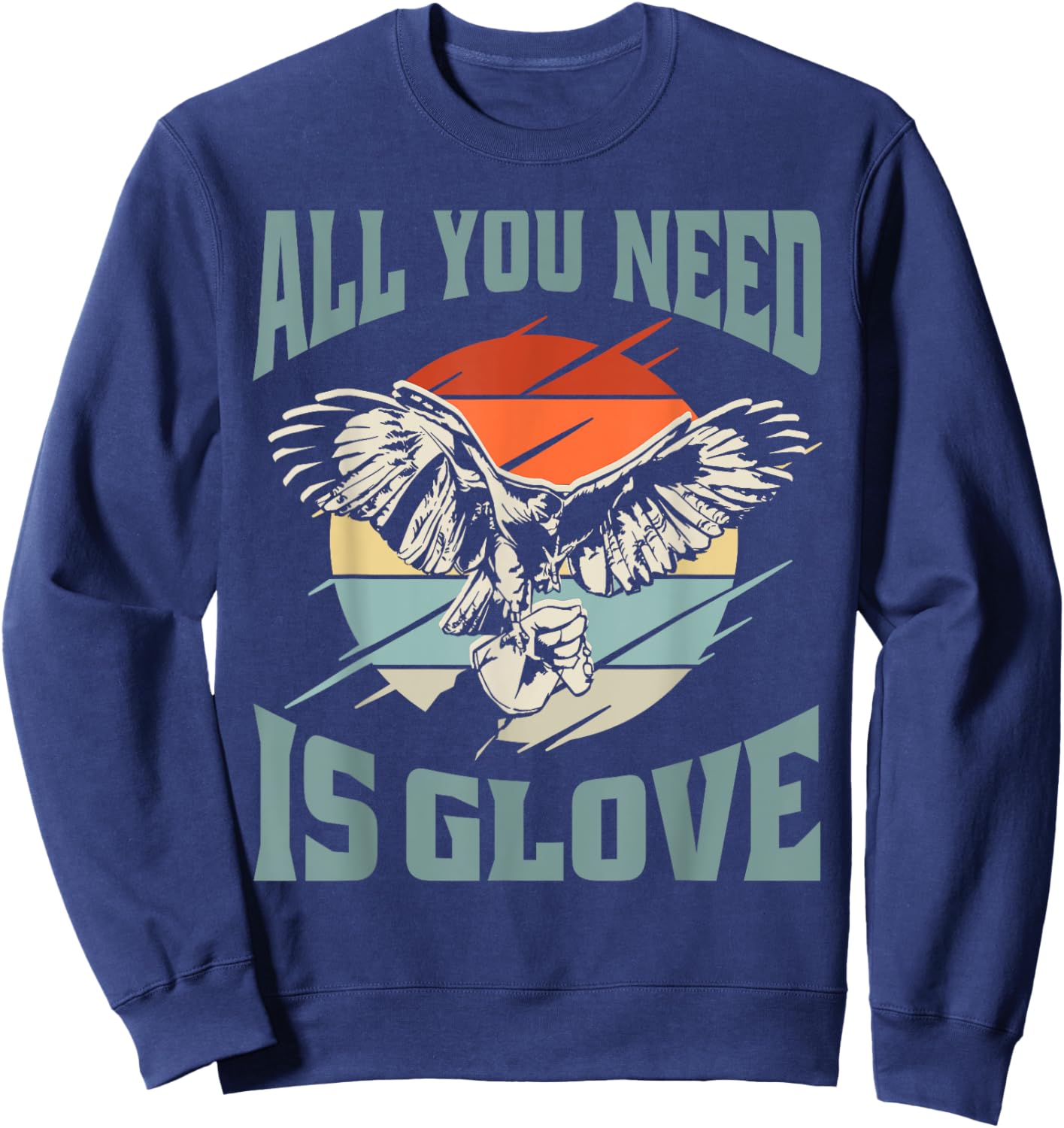 Falconry Hawk Glove Falcon Sweatshirt - Sweatshirt | Navy