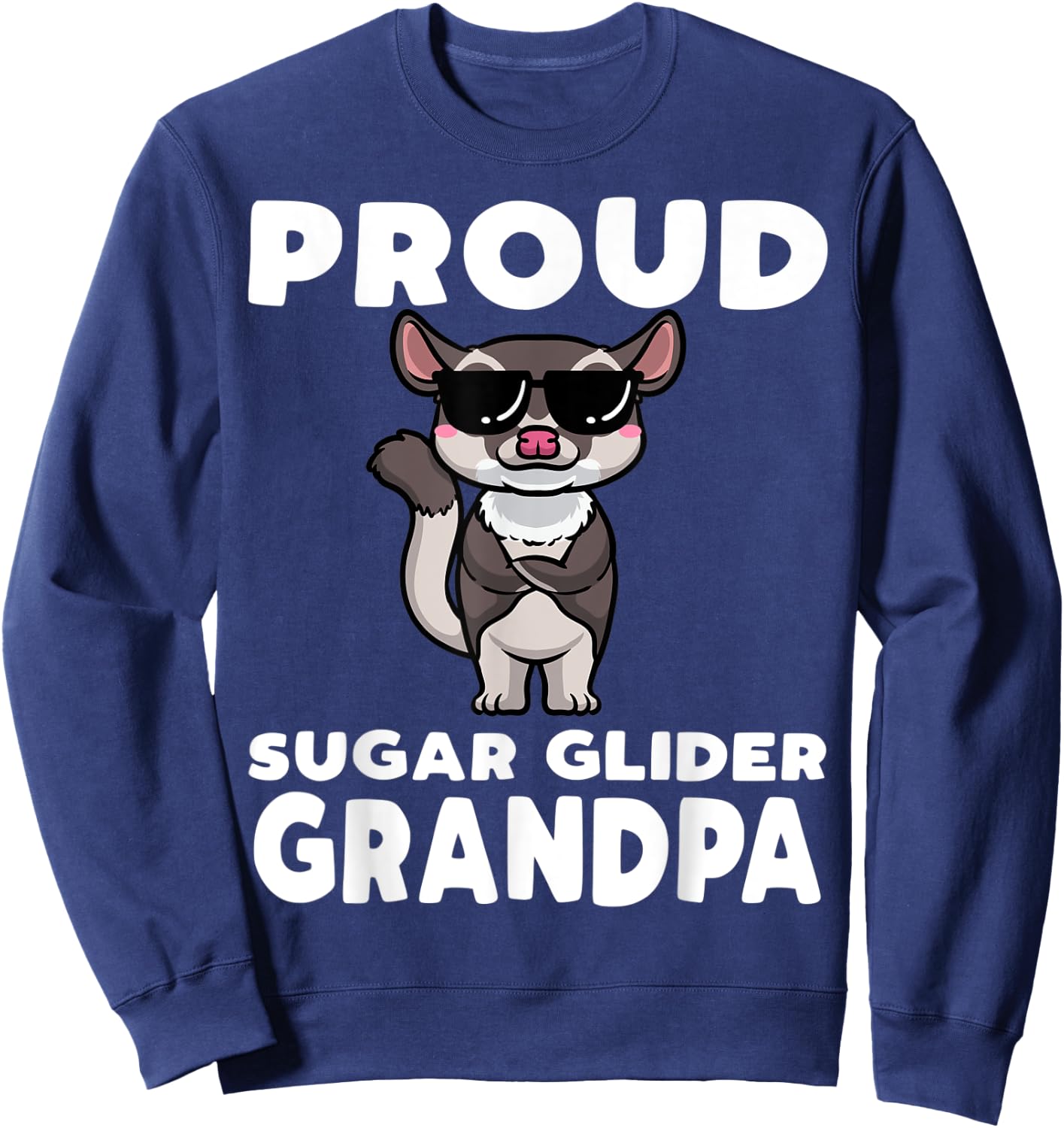 Sugar Glider Grandpa Sweatshirt - Sweatshirt | Navy