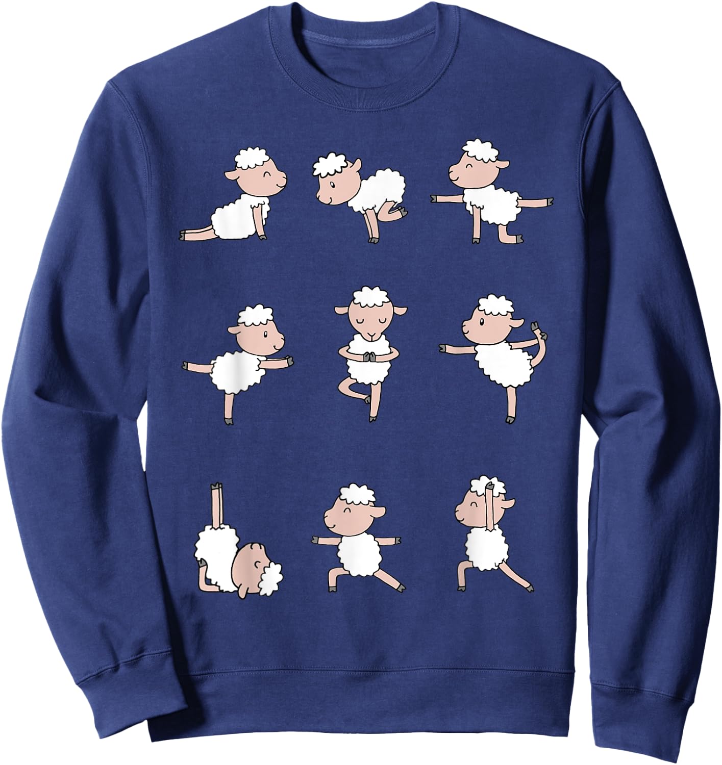 Sheep Yoga Sweatshirt - Sweatshirt | Navy