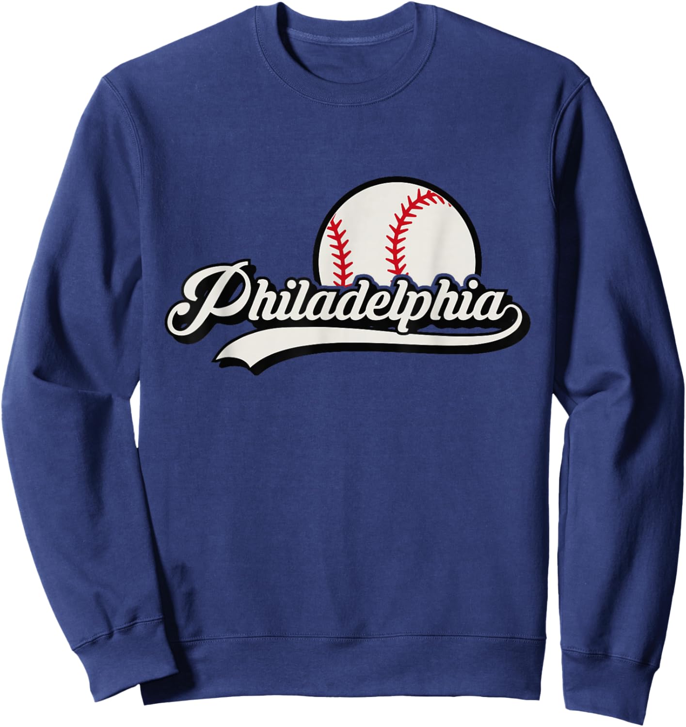 Philadelphia Baseball Philly Downtown Skyline Sweatshirt - Sweatshirt | Navy