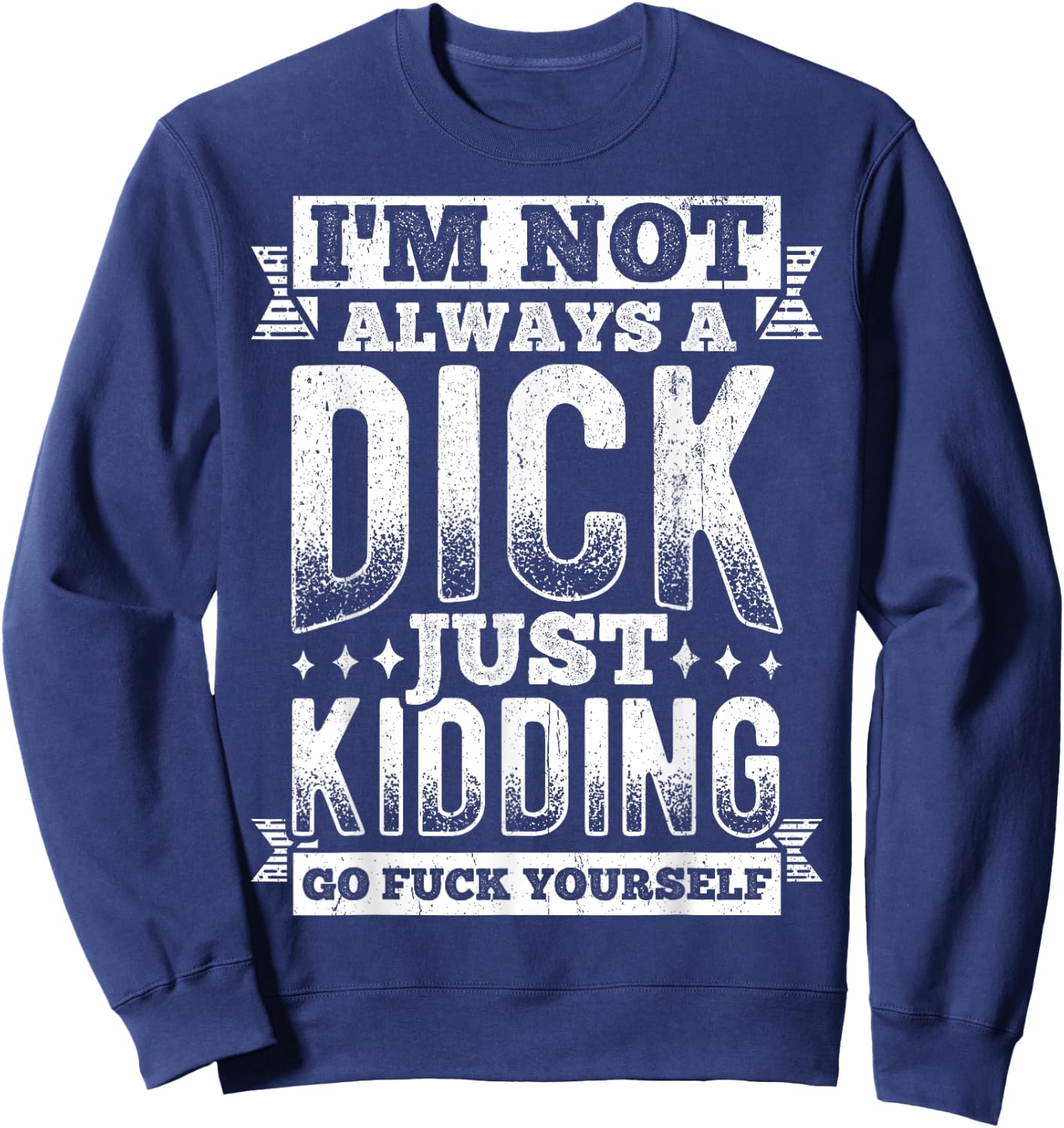 Sarcastic Slogan Funny Sacastic Sweatshirt - Sweatshirt | Navy