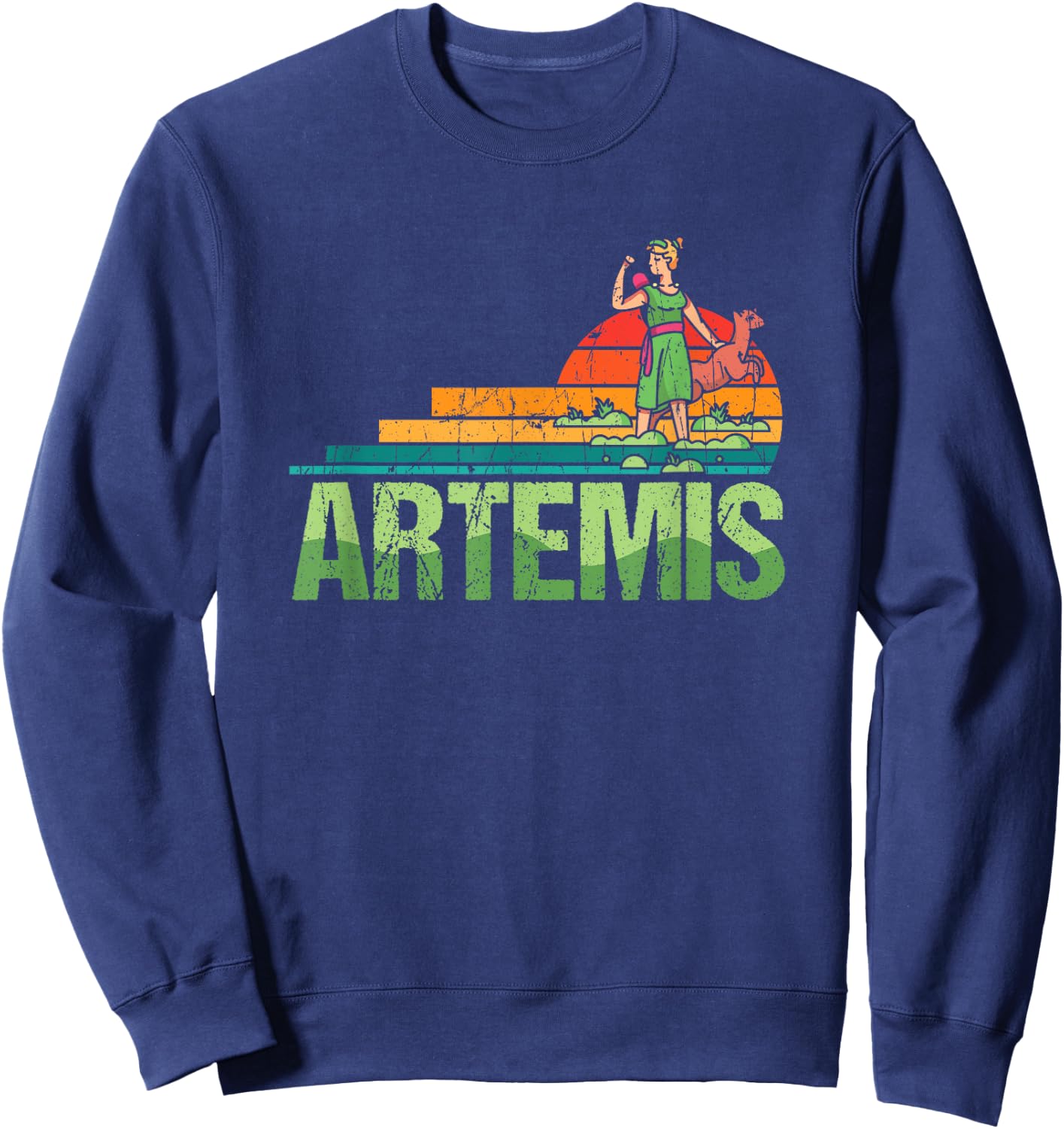Artemis - Goddess of Hunt & Nature Sweatshirt - Sweatshirt | Navy