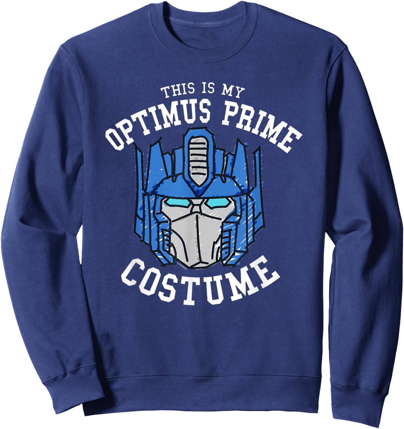 Transformers Halloween This Is My Optimus Prime Costume Sweatshirt - Sweatshirt | Navy