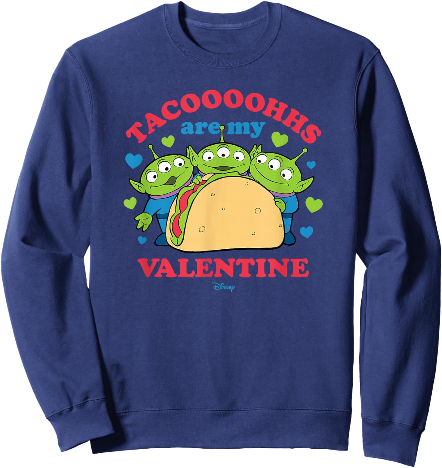 Toy Story - Tacos Are My Valentine Sweatshirt - Sweatshirt | Navy