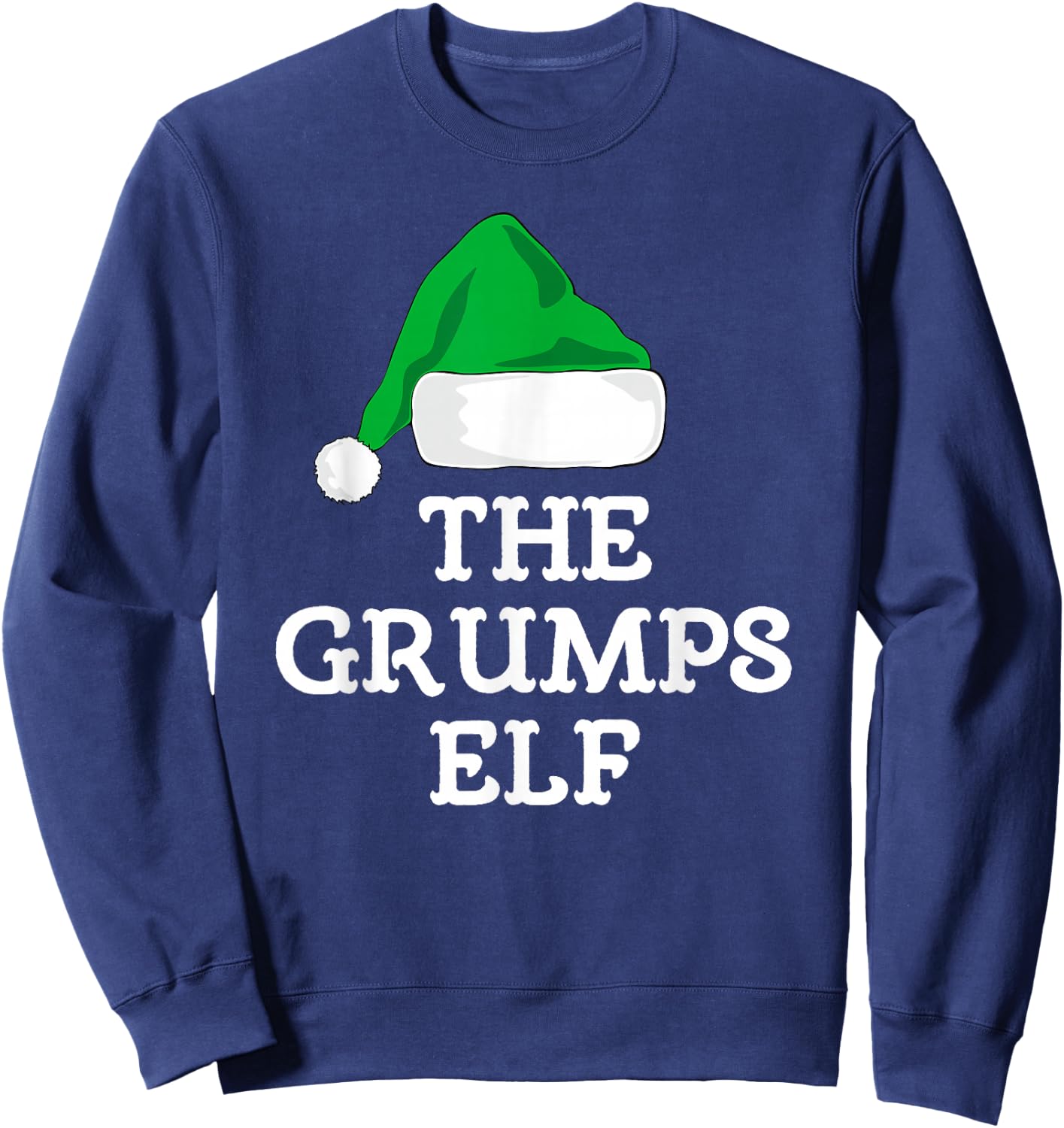 Family The Grumps Elf Christmas Matching Pajama Funny Xmas Sweatshirt - Sweatshirt | Navy