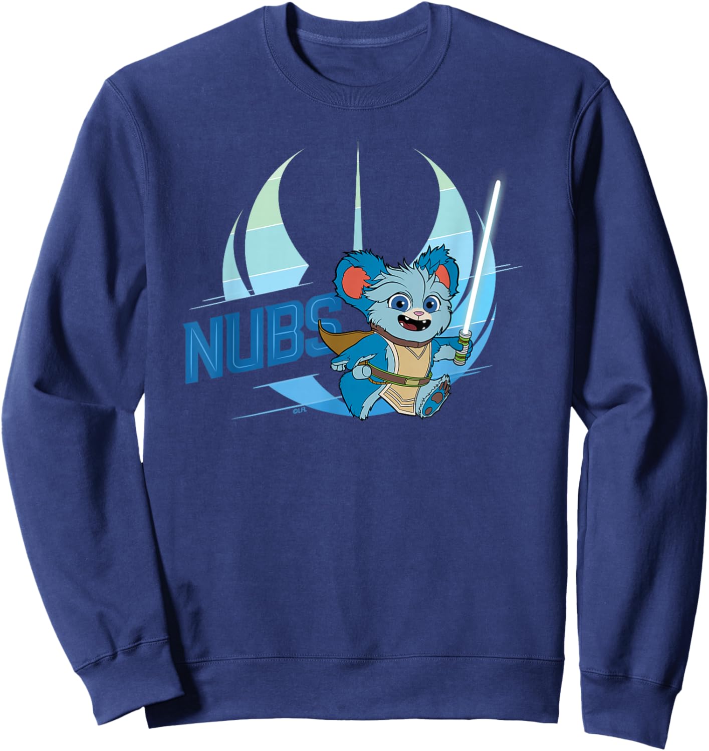 Star Wars Young Jedi Adventures Nubs & Lightsaber Sweatshirt - Sweatshirt | Navy