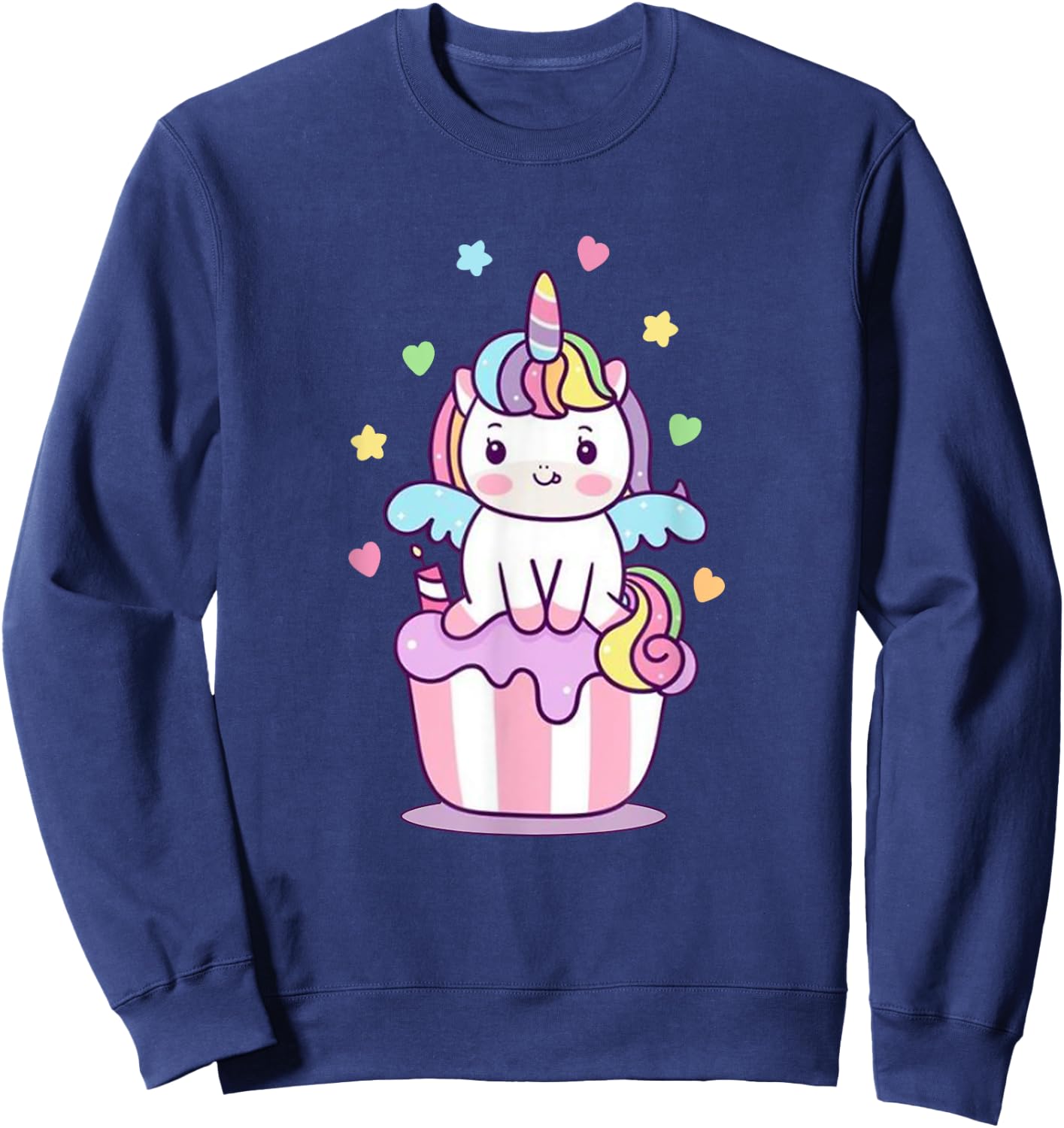 Funny Unicorn T Shirt Boys Girls Kids Rainbow Gifts Sweatshirt - Sweatshirt | Navy