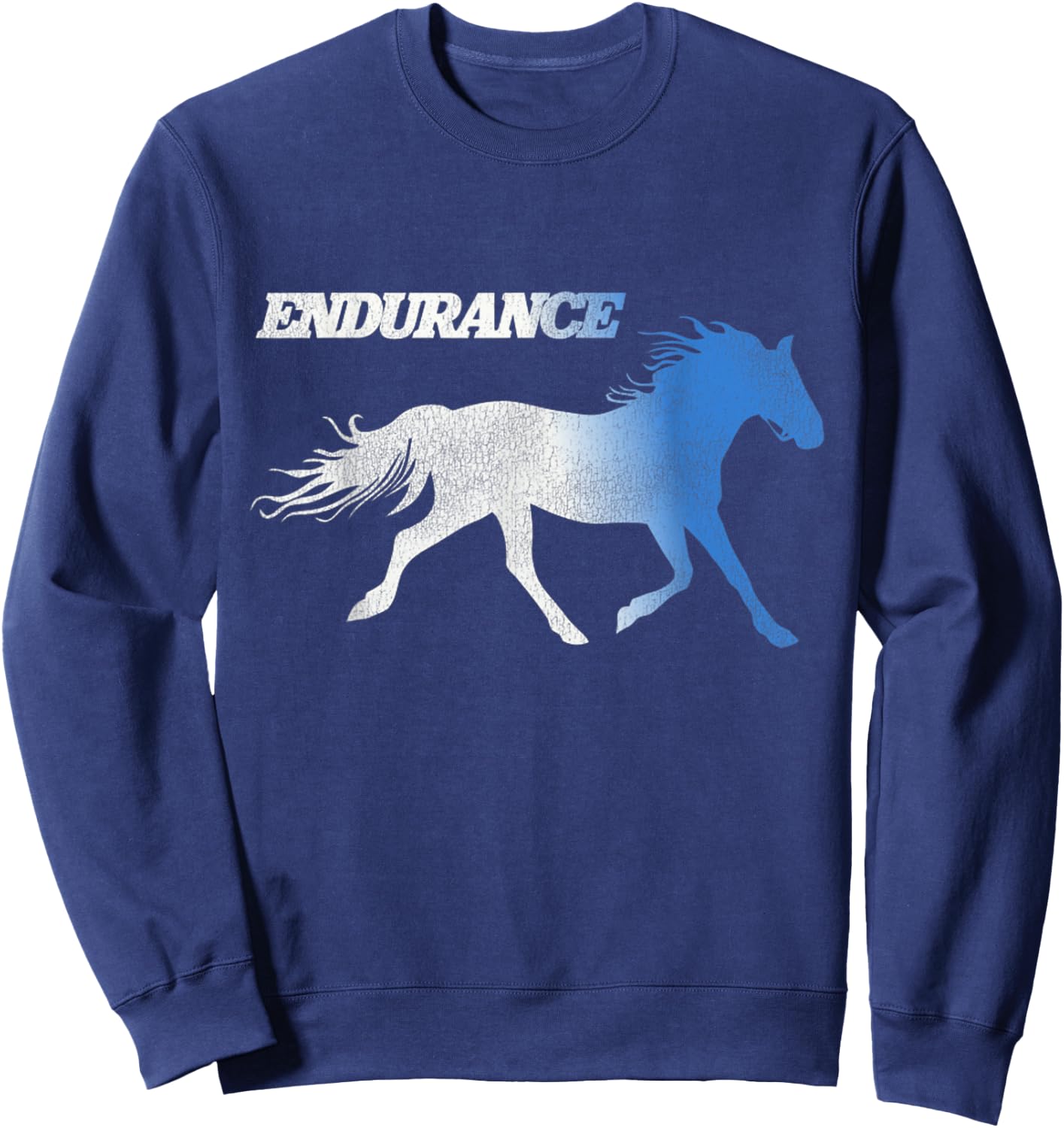 Vintage Napo Leo Dynamite Running Horses Endurance Sweatshirt - Sweatshirt | Navy