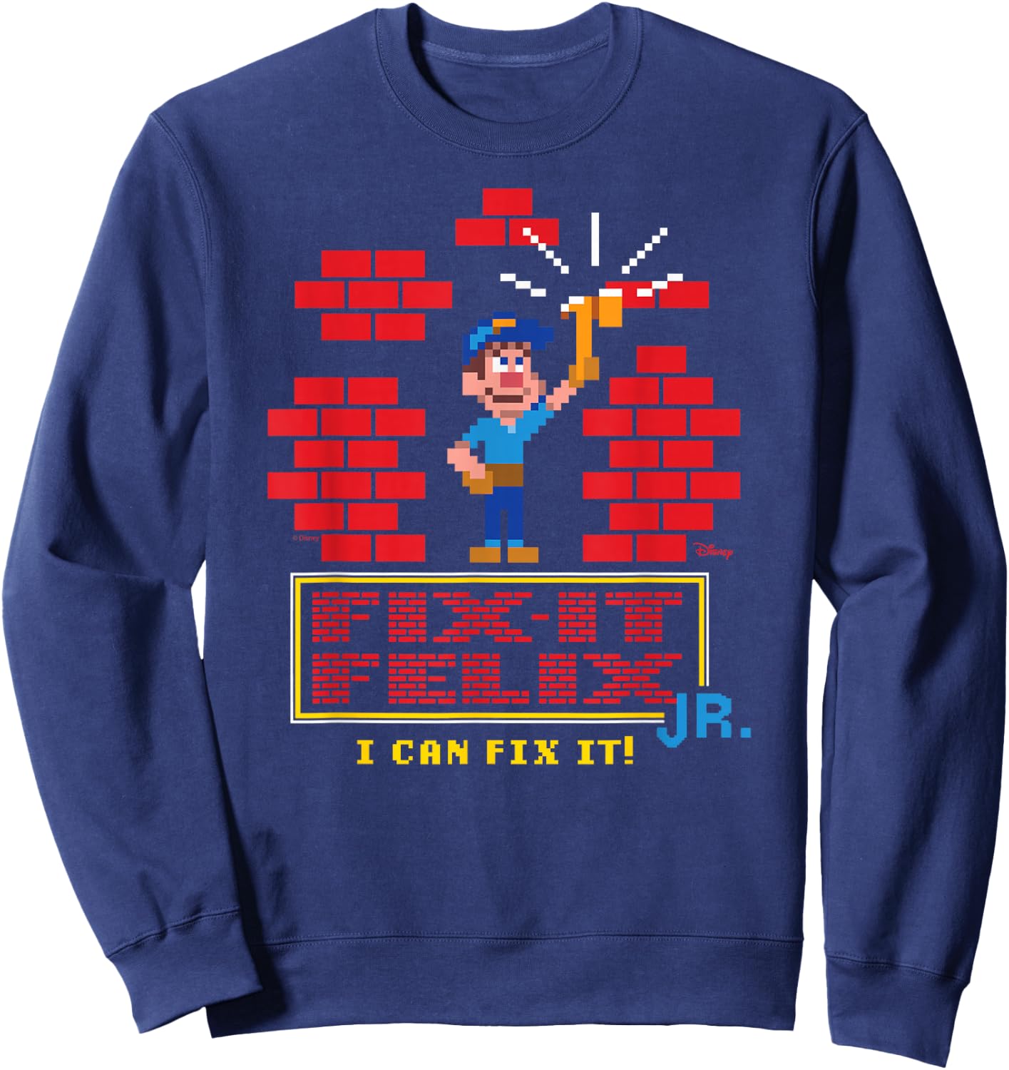 Wreck It Ralph - I Can Fix It Felix Sweatshirt - Sweatshirt | Navy