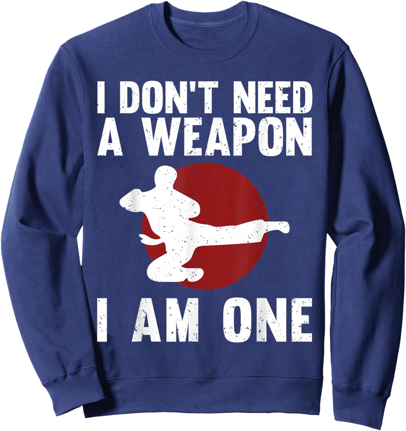 Funny Karate Women Karate Black Belt Martial Arts Sweatshirt - Sweatshirt | Navy